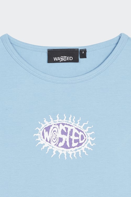 WASTED T-shirt Bleu