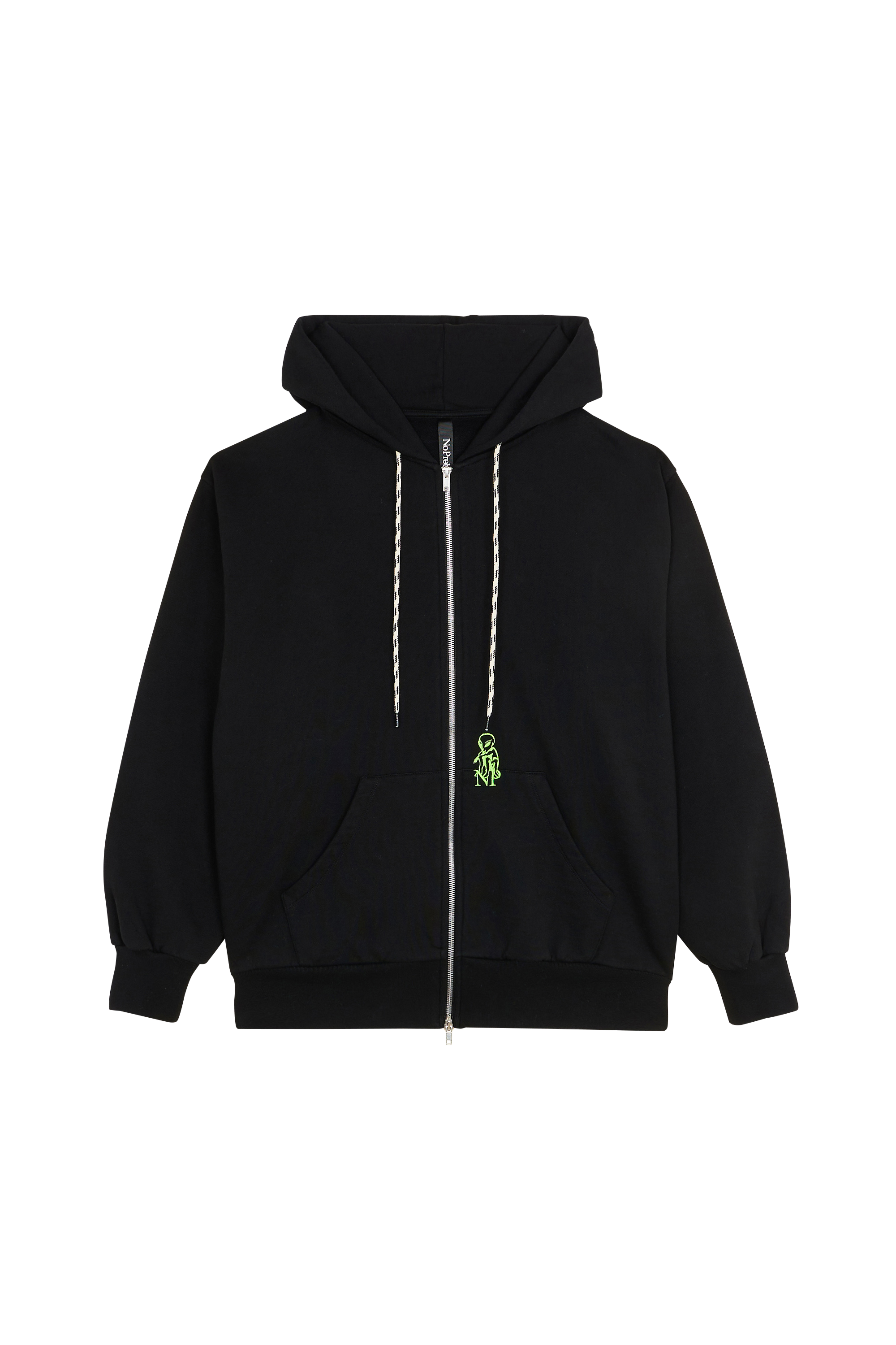 zip-up hoodie Black