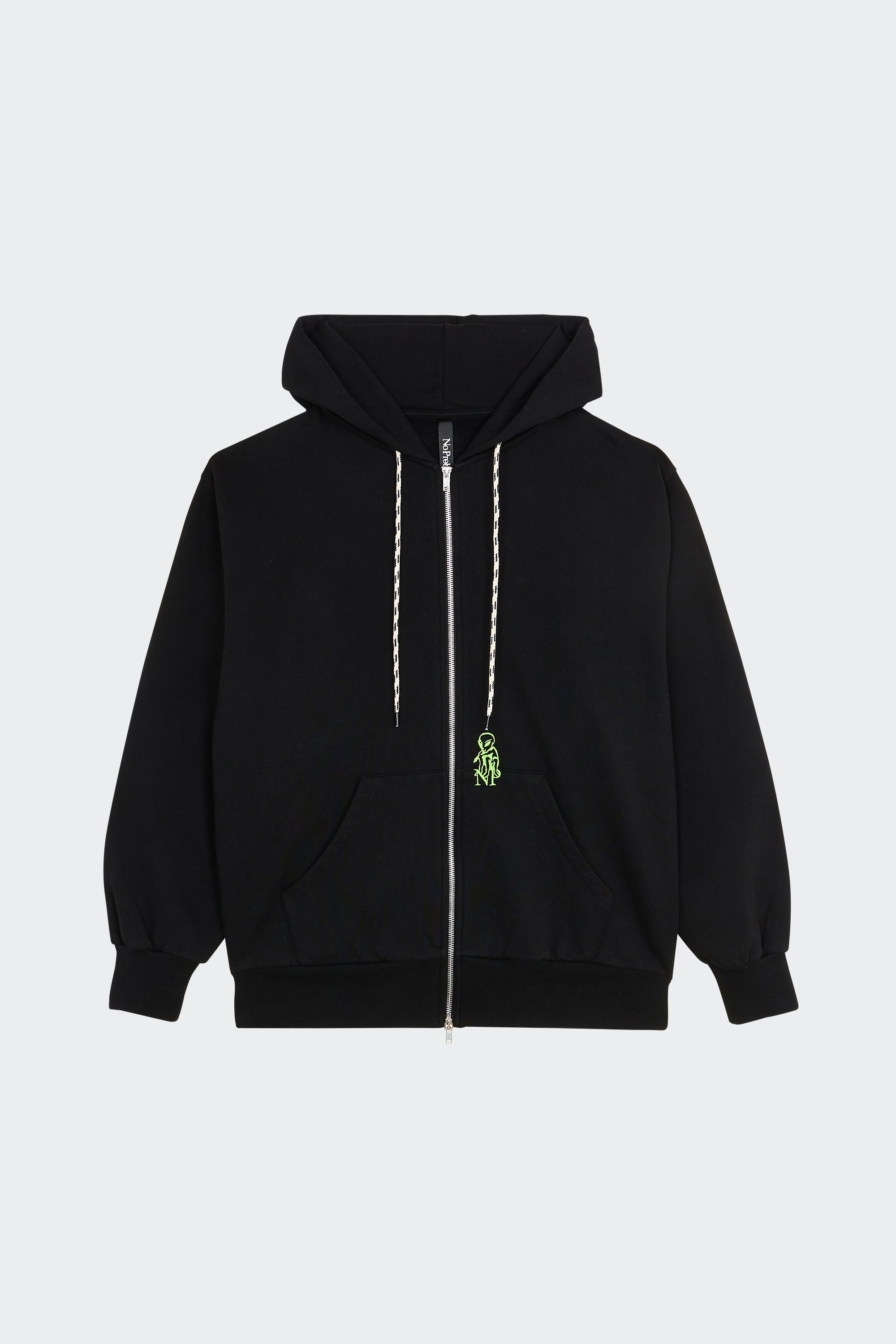 zip-up hoodie | Black by NO PROBLEMO zip-up hoodie Black