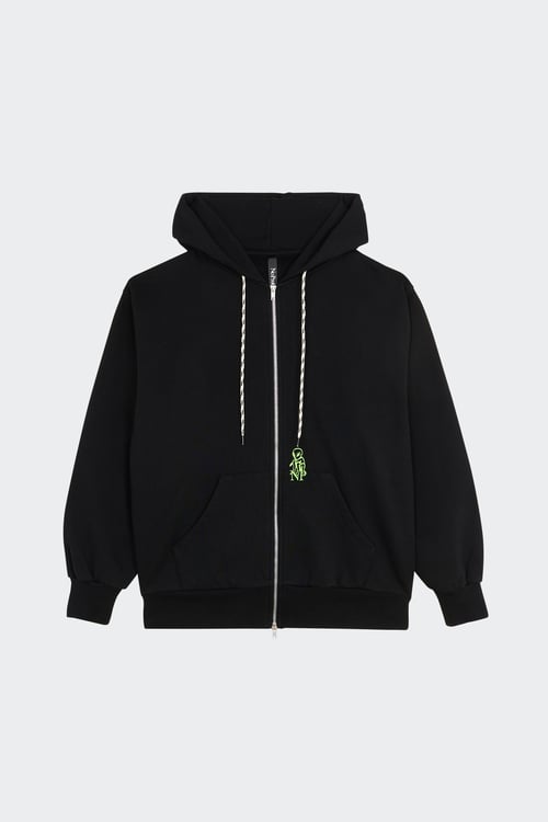 NO PROBLEMO Hoodie zippé Noir