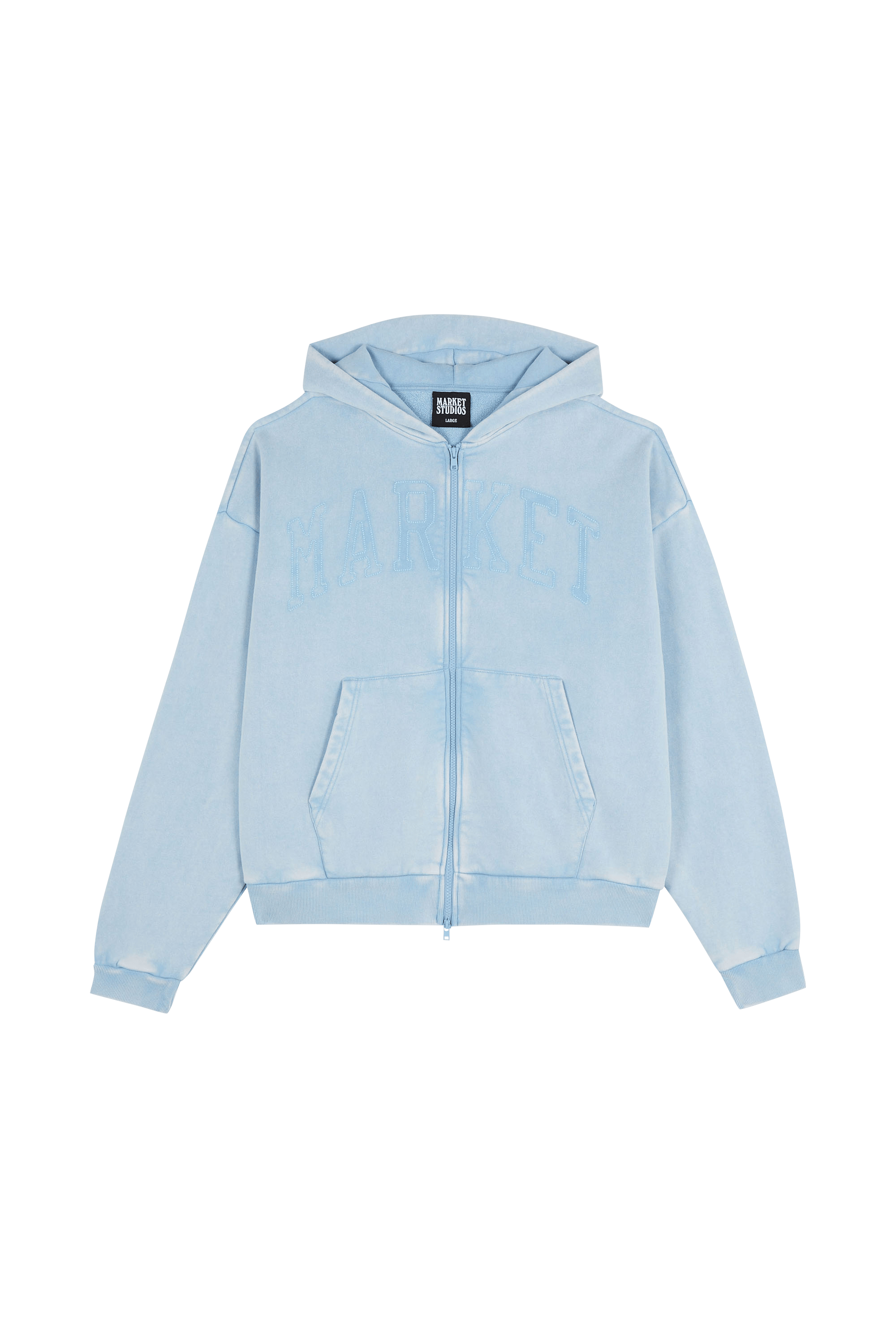 Hoodie zippé MARKET Bleu