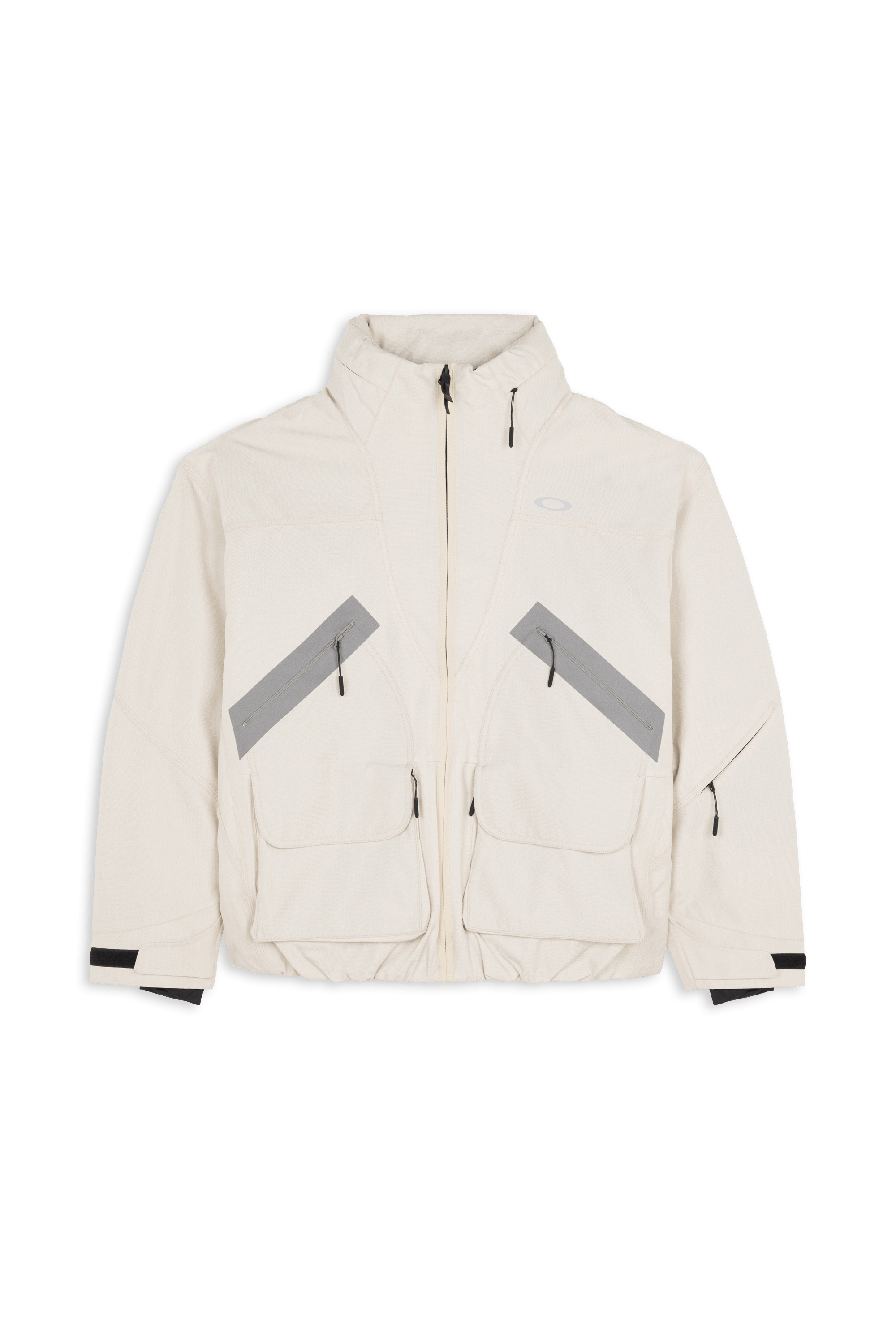 Zipped high-neck colorblock padded jacket with hood KOTA INSULATED Mist