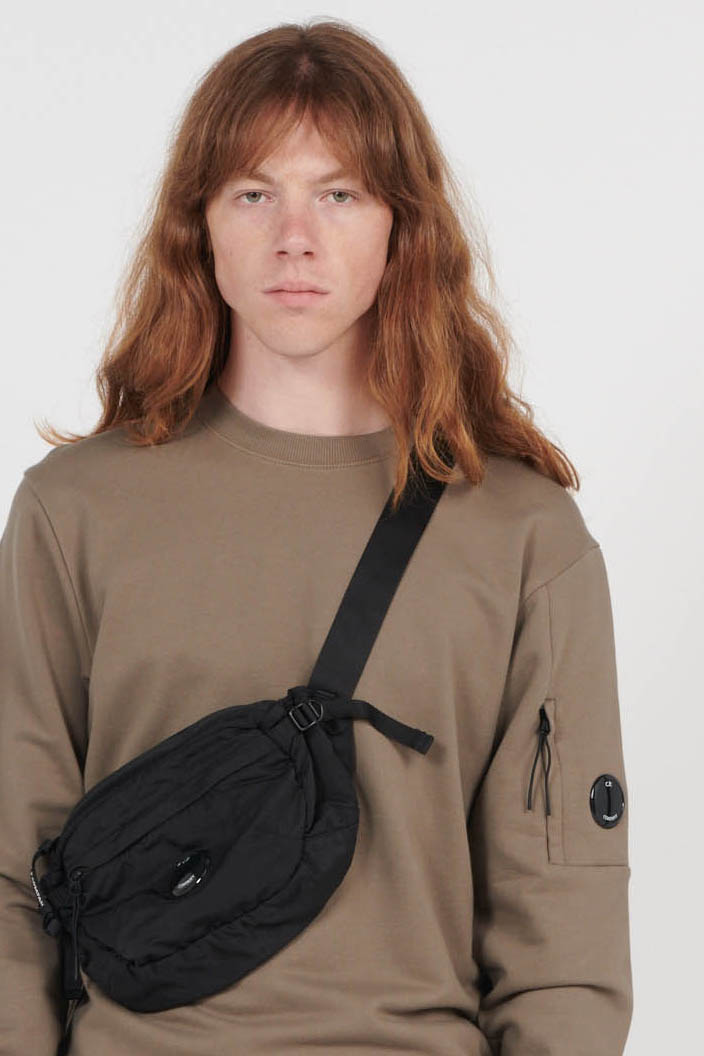 Canvas waist bag Black