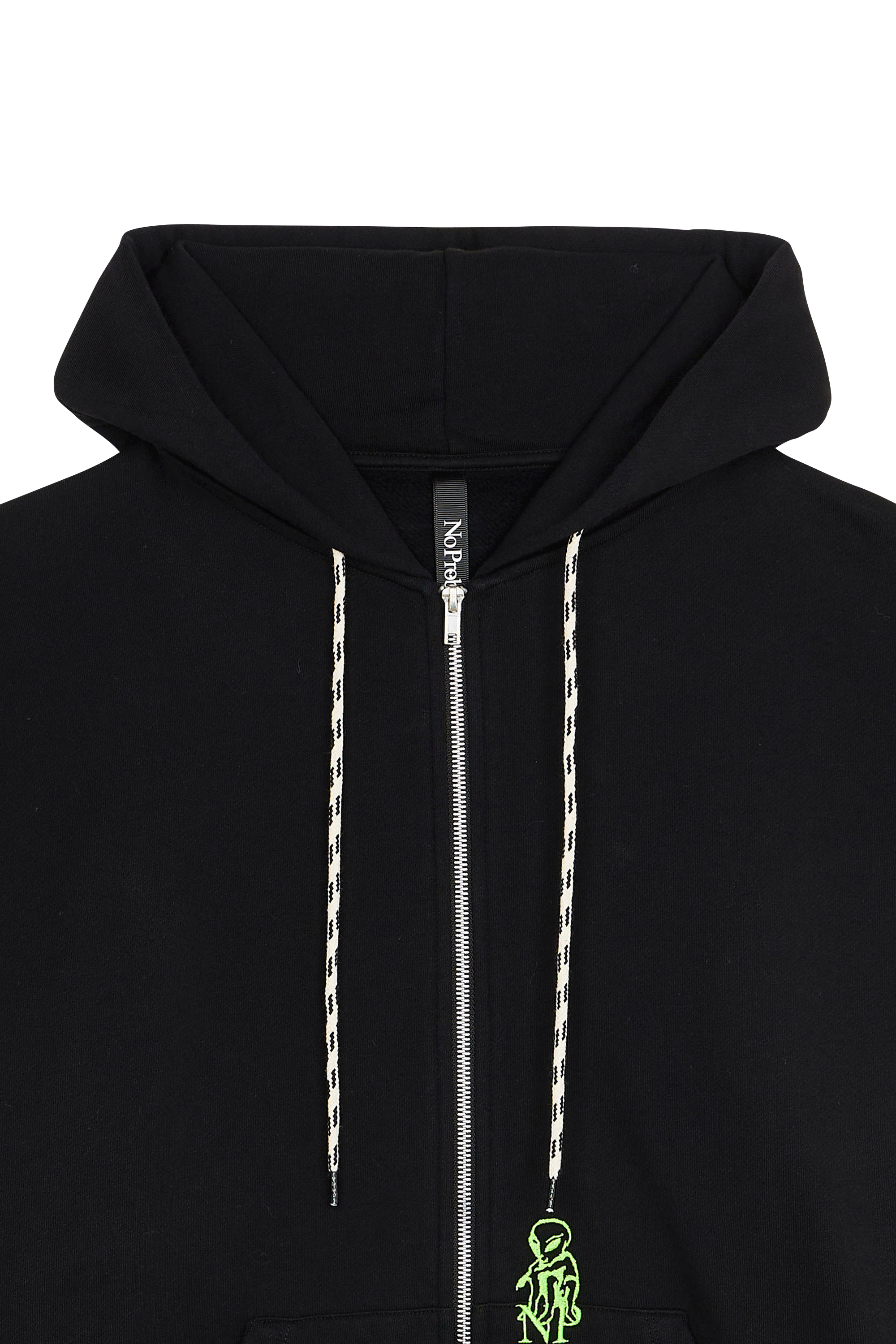 zip-up hoodie Black