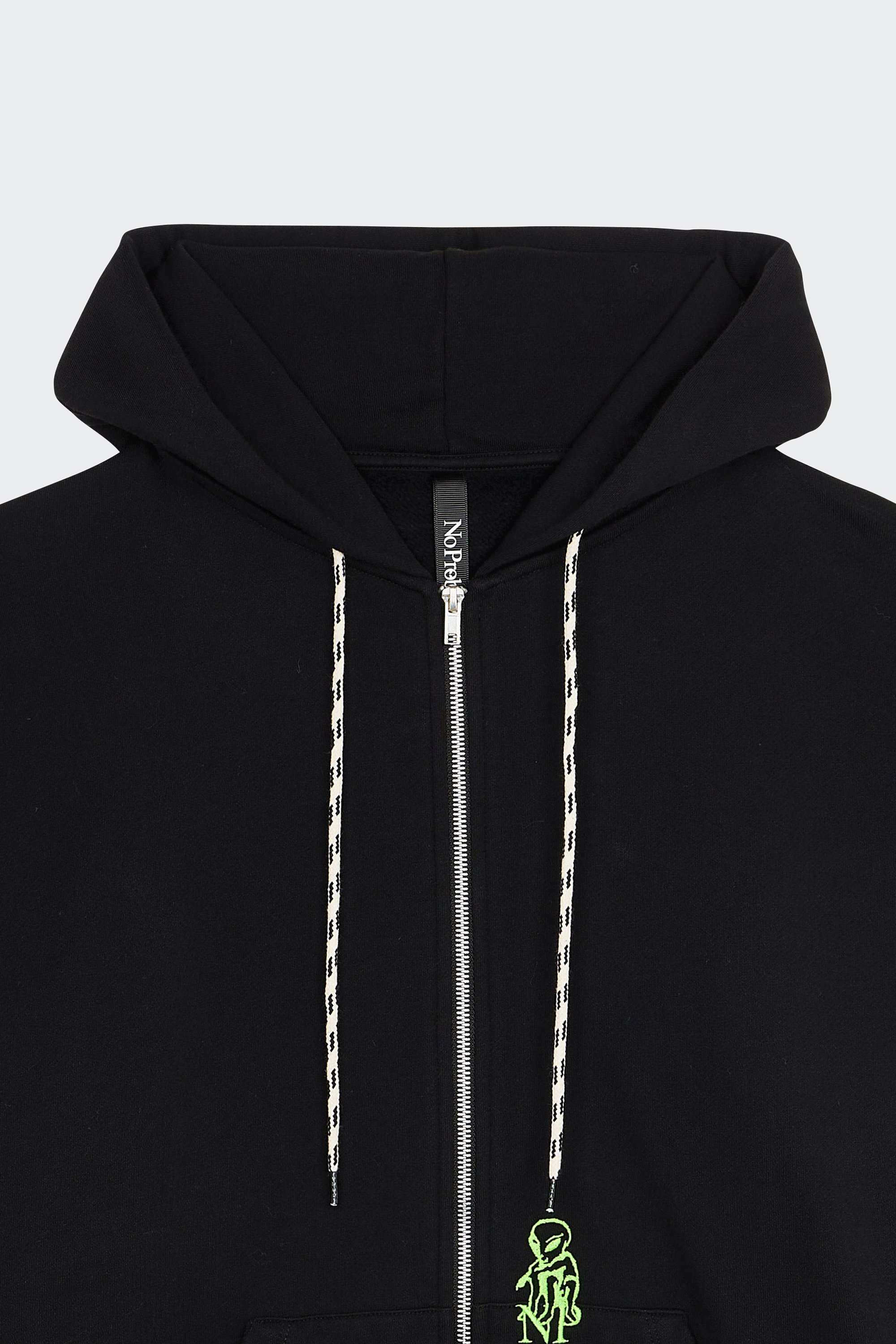 zip-up hoodie | Black by NO PROBLEMO zip-up hoodie Black