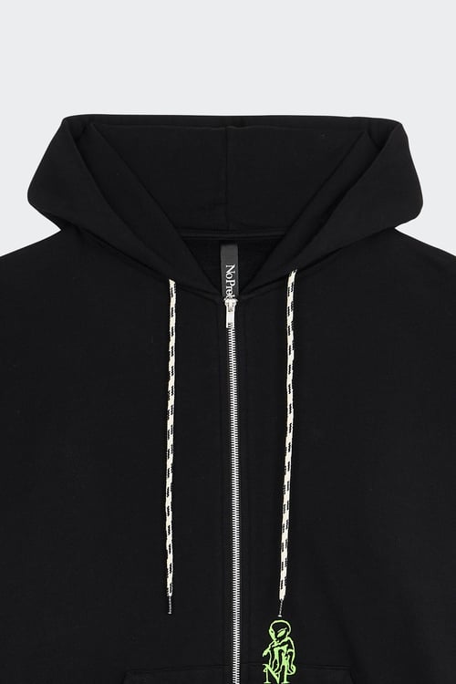 NO PROBLEMO Hoodie zippé Noir