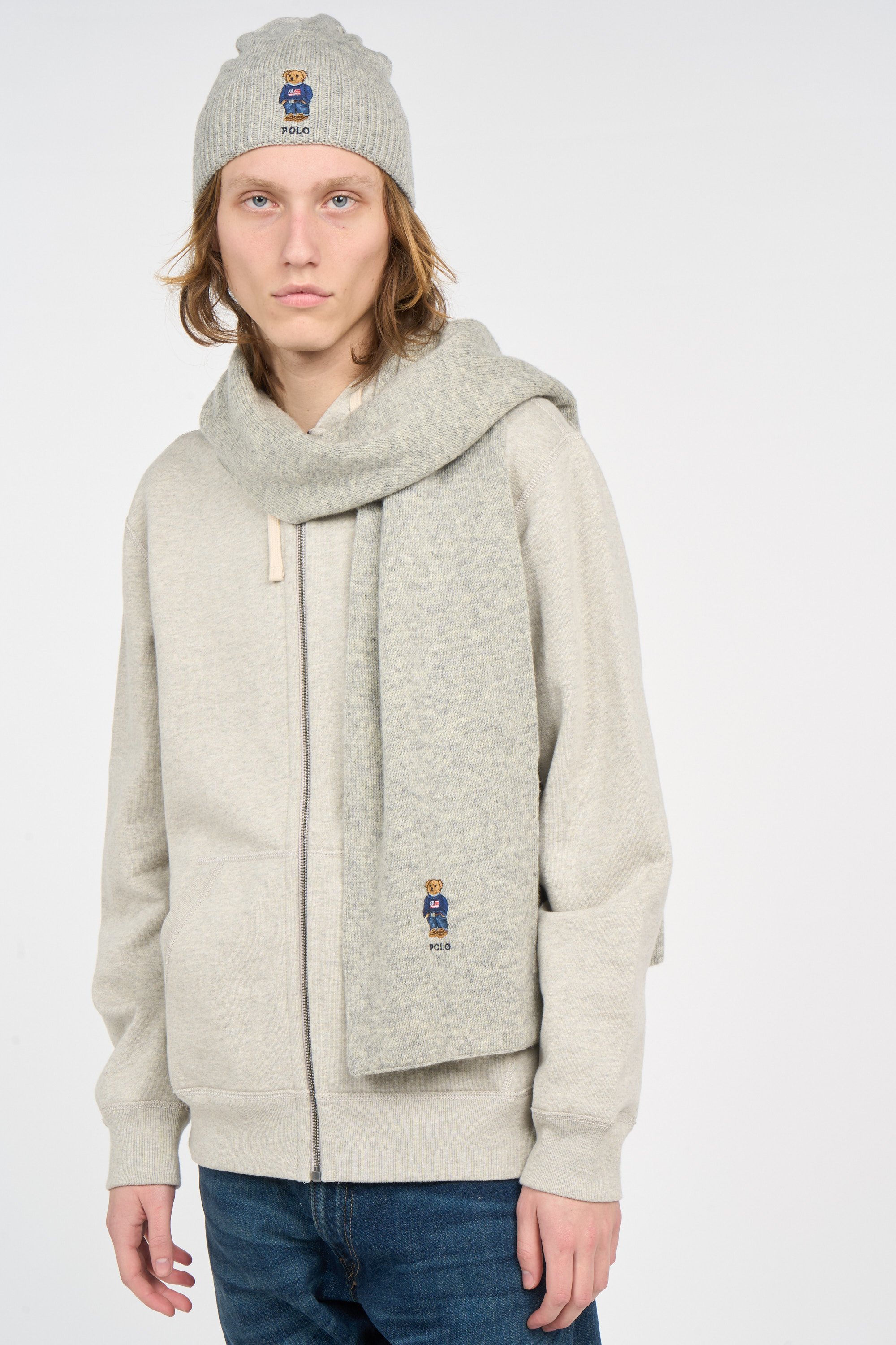 Scarf and beanie set POLO RALPH LAUREN Grey