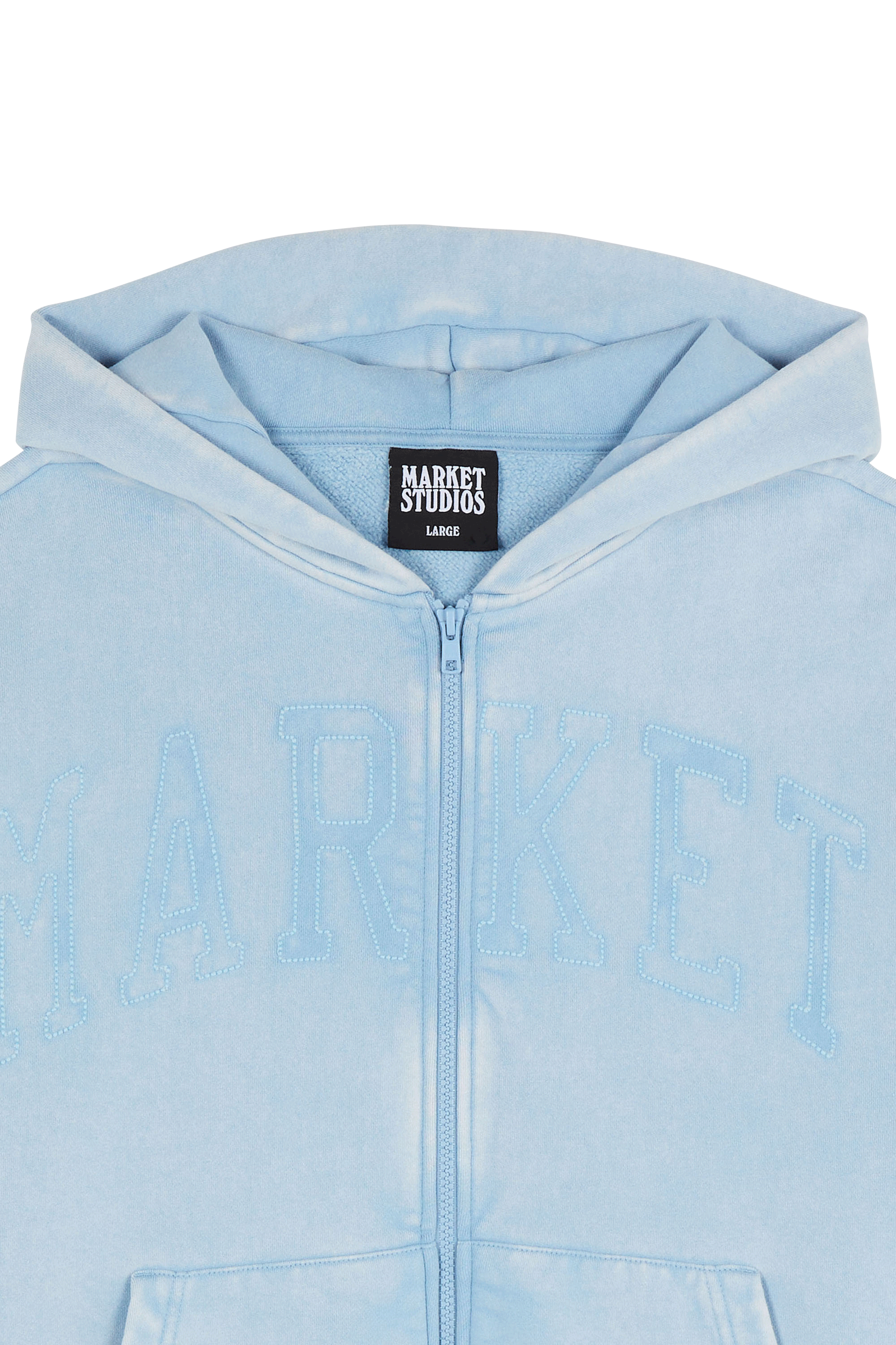 Hoodie zippé MARKET Bleu