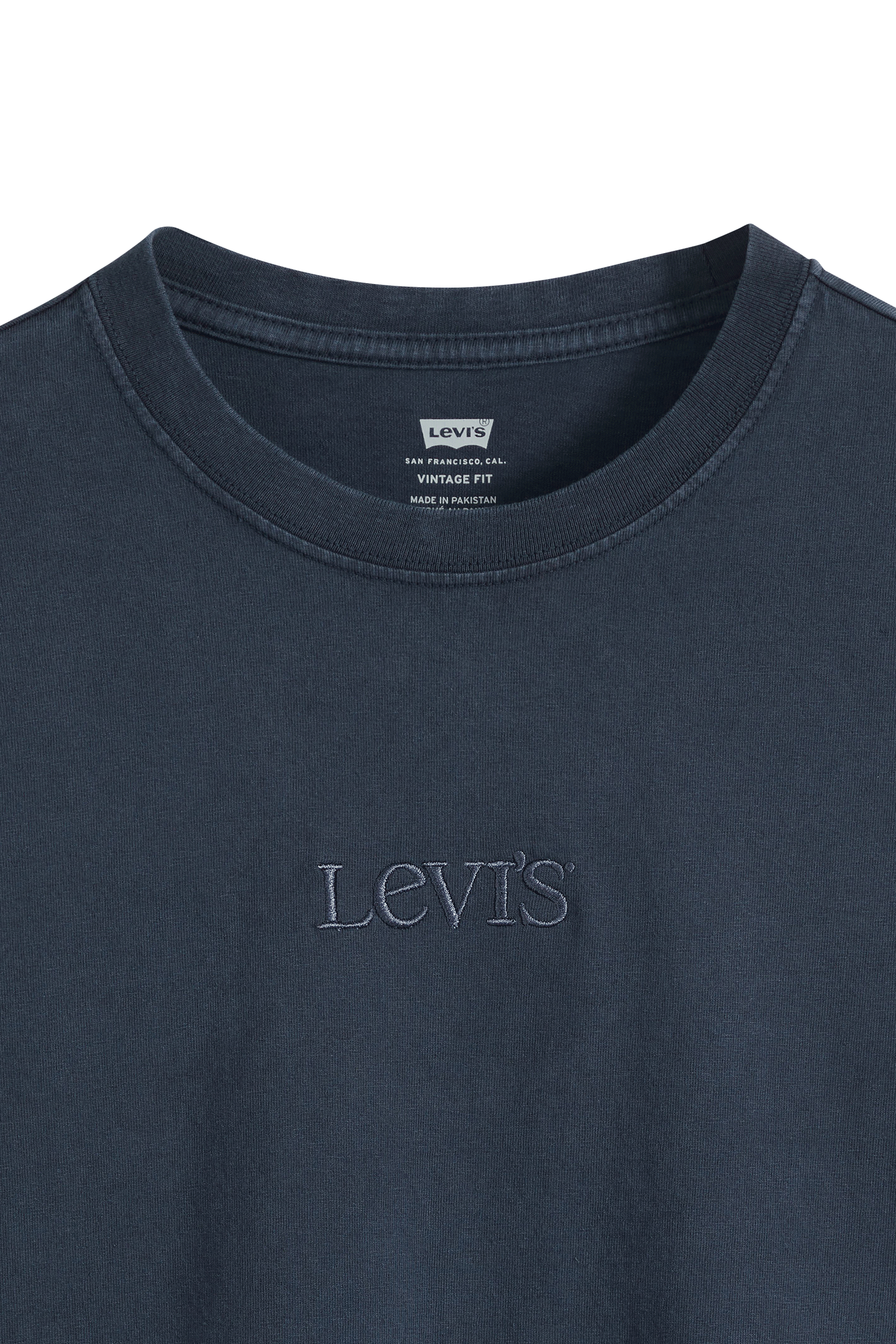 Regular-fit round-neck cotton T-shirt | Blue LEVI'S Men