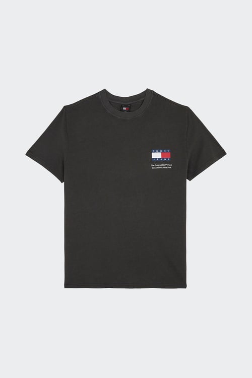 Plimsolls TOMMY HILFIGER Shiny Flatform Vulc Sneaker FW0FW05221 Black BDS T shirts Tommy Jeans T shirt met zakje in wit French Days NovogasShops