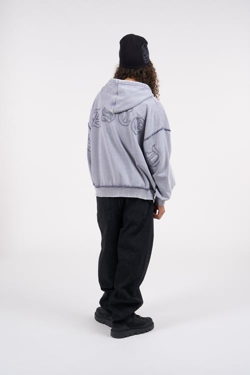 WASTED Hoodie zippé Bleu