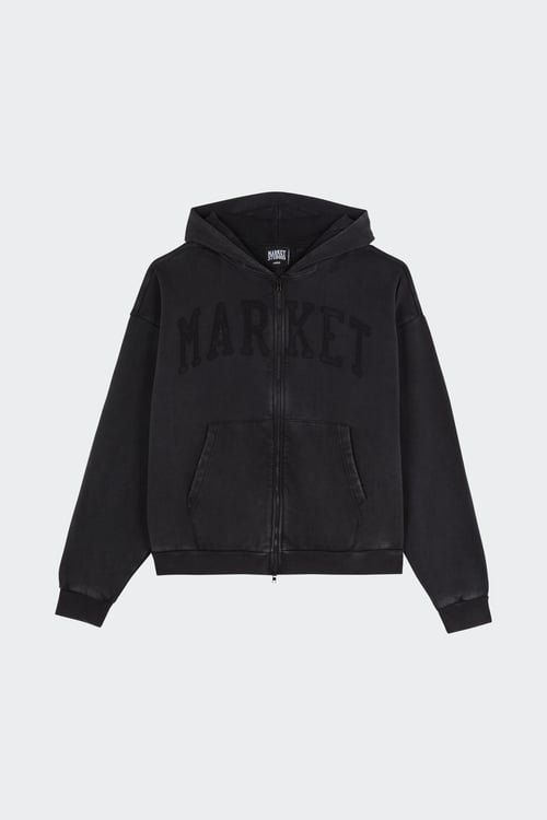 Hoodie zippé - Taille L Noir