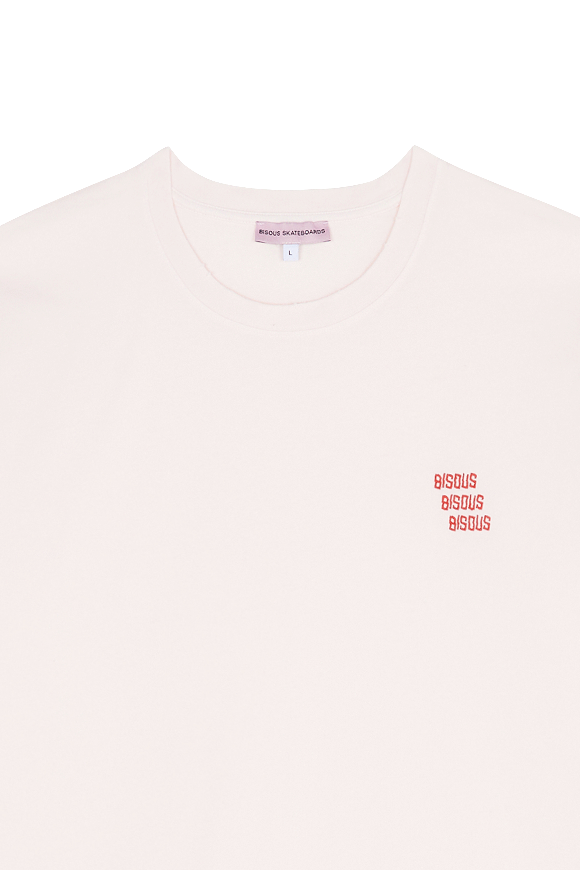 Regular-fit round-neck cotton T-shirt Pink
