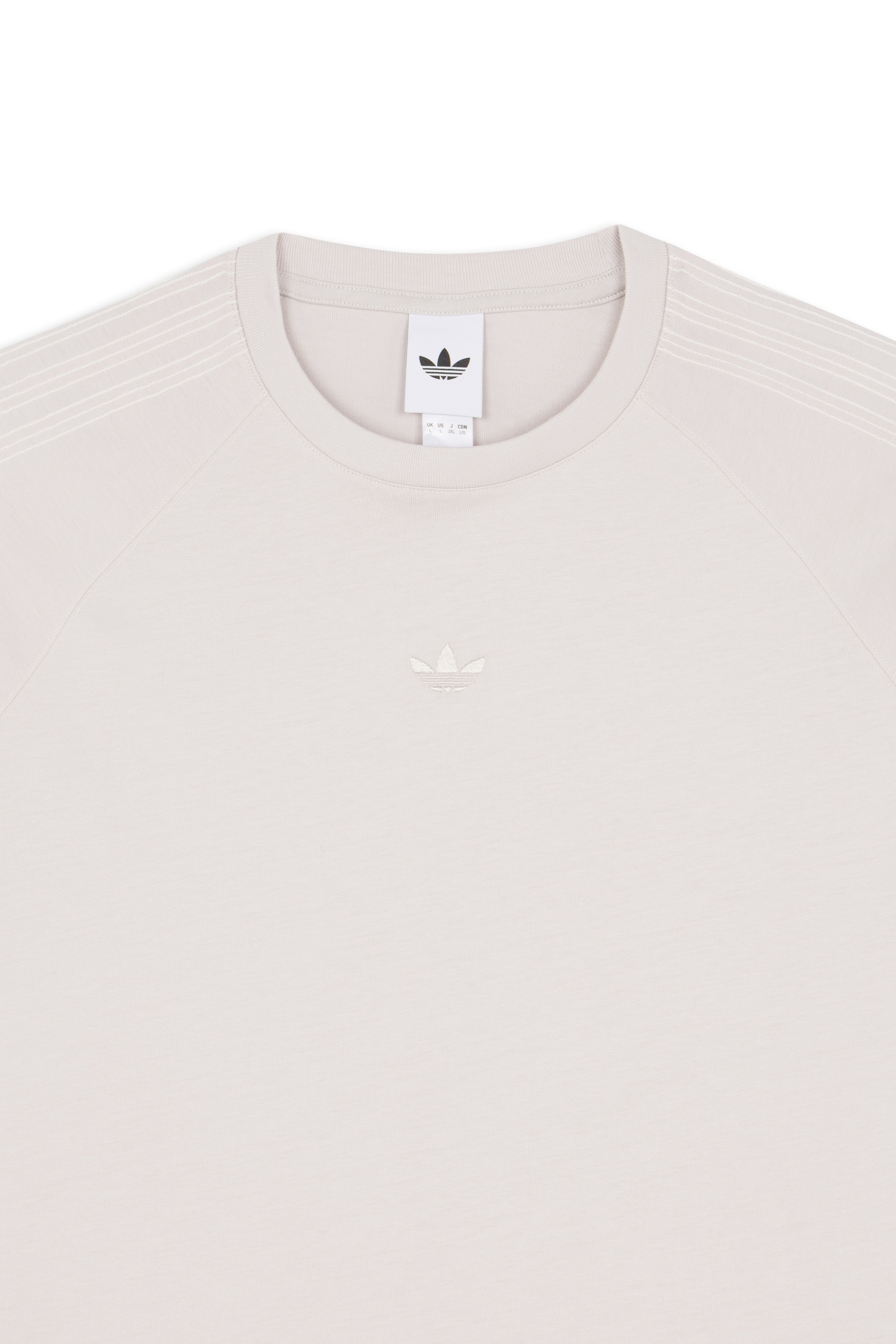 Regular-fit round-neck cotton T-shirt ADIDAS White