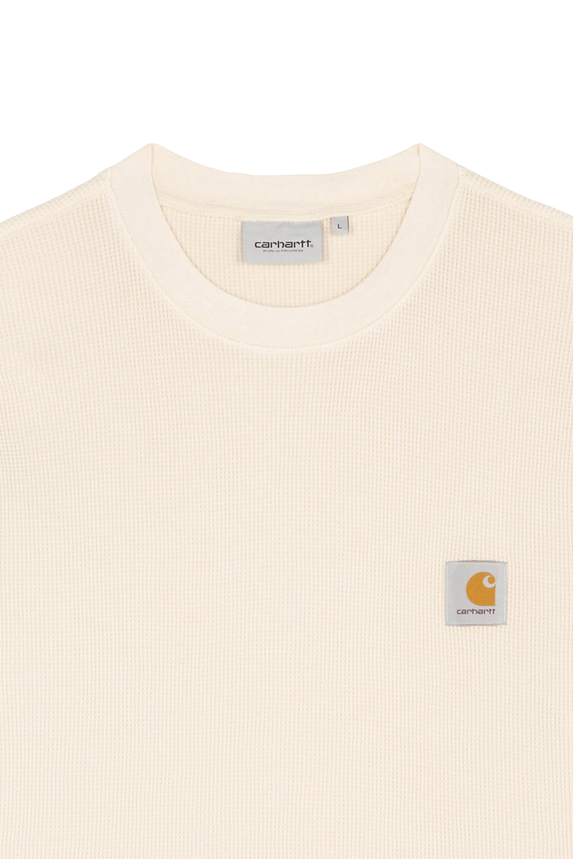 Regular-fit round-neck cotton T-shirt Beige