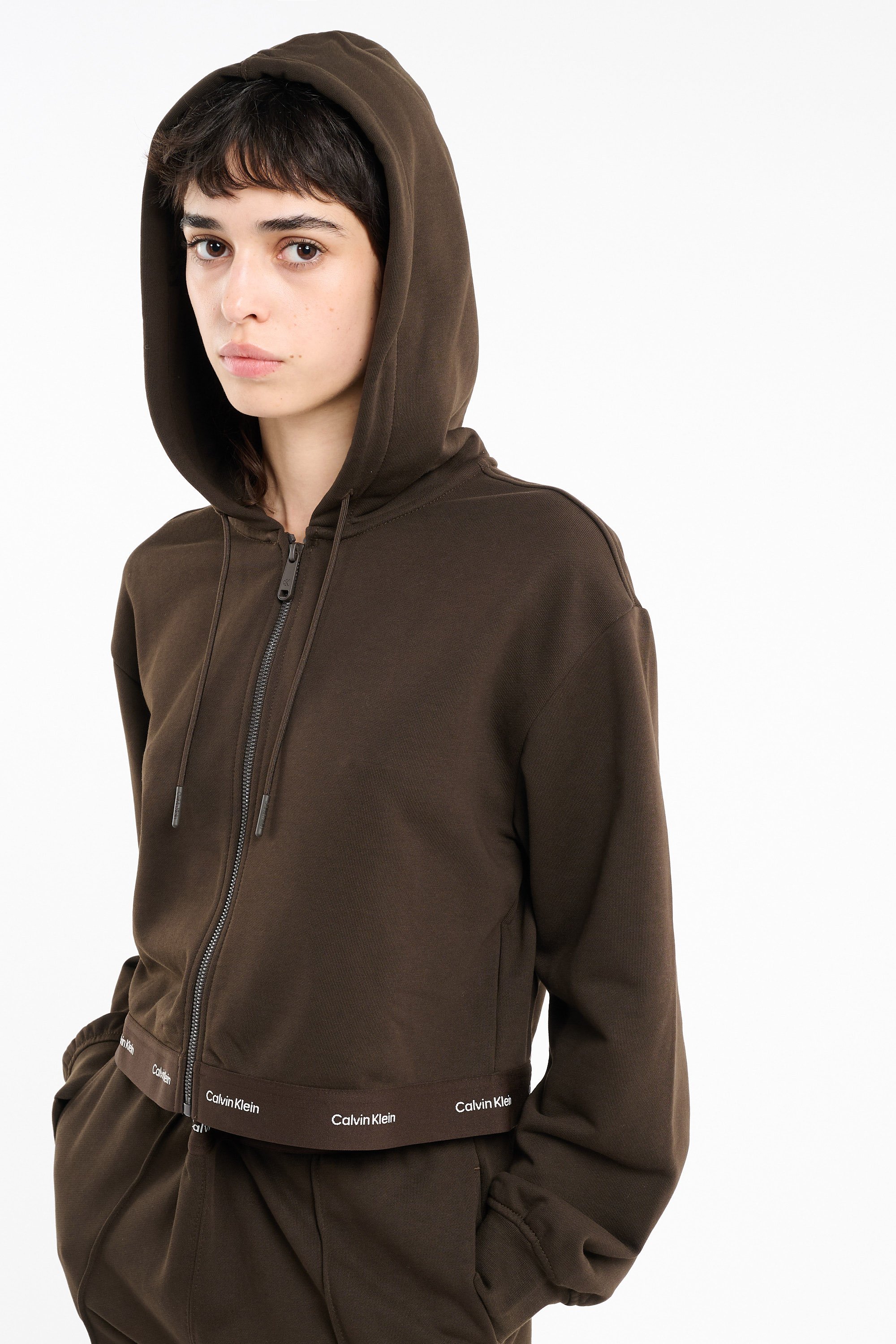 Sweat zippé | Marron CALVIN KLEIN Femme