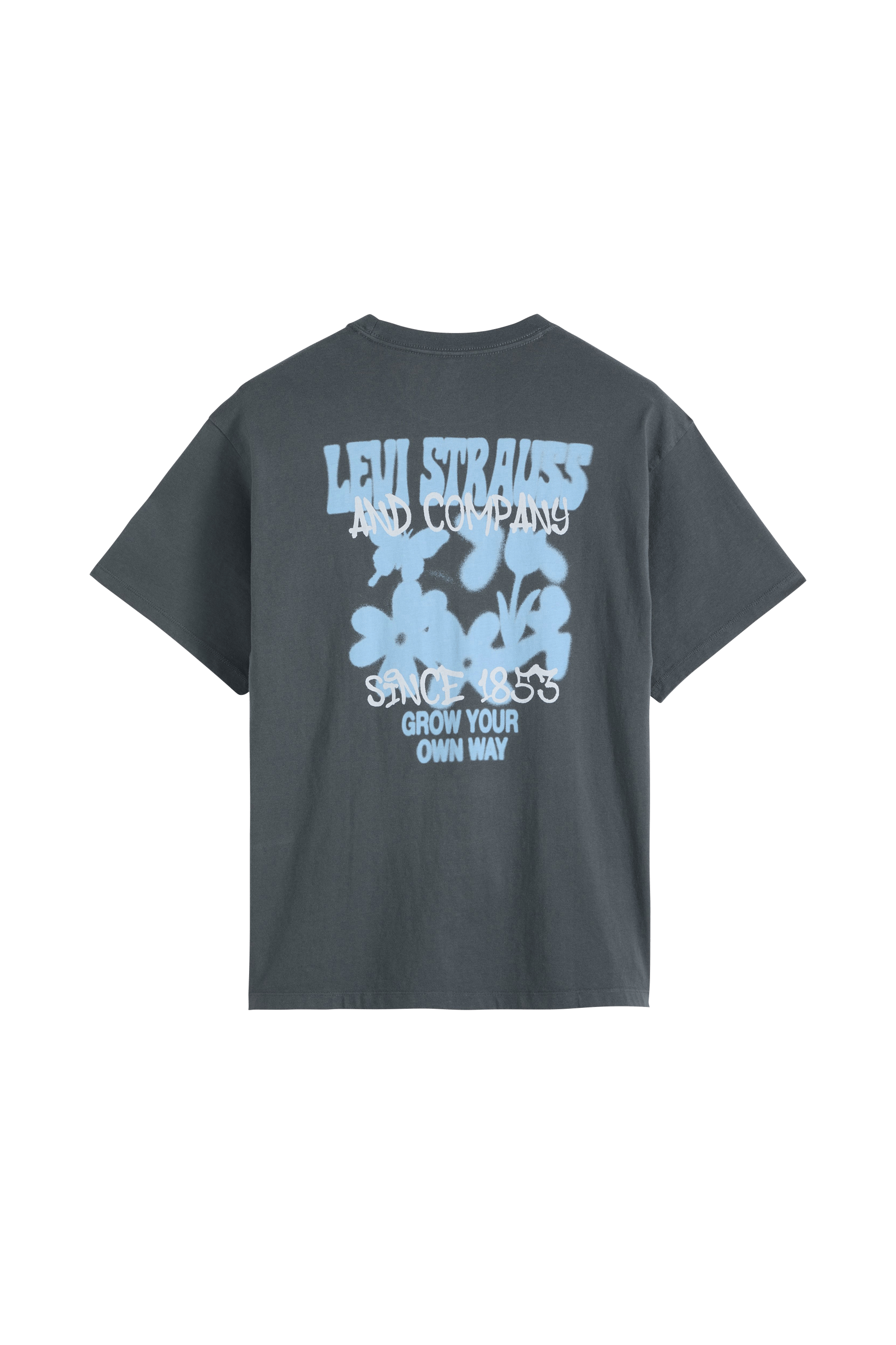 Regular-fit round-neck cotton T-shirt | Grey LEVI'S Men