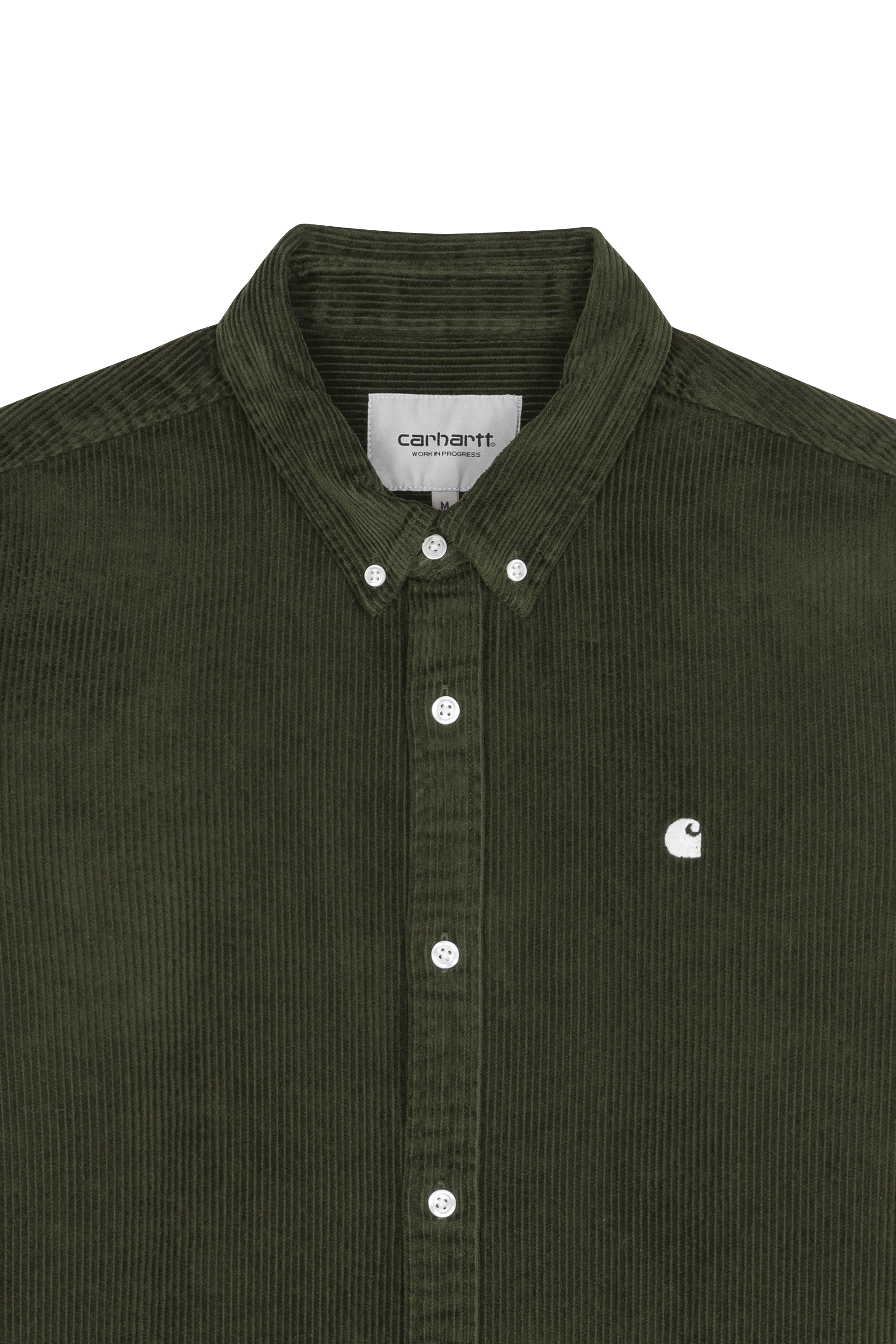 Cotton overshirt with button-down collar | Green CARHARTT WIP Men