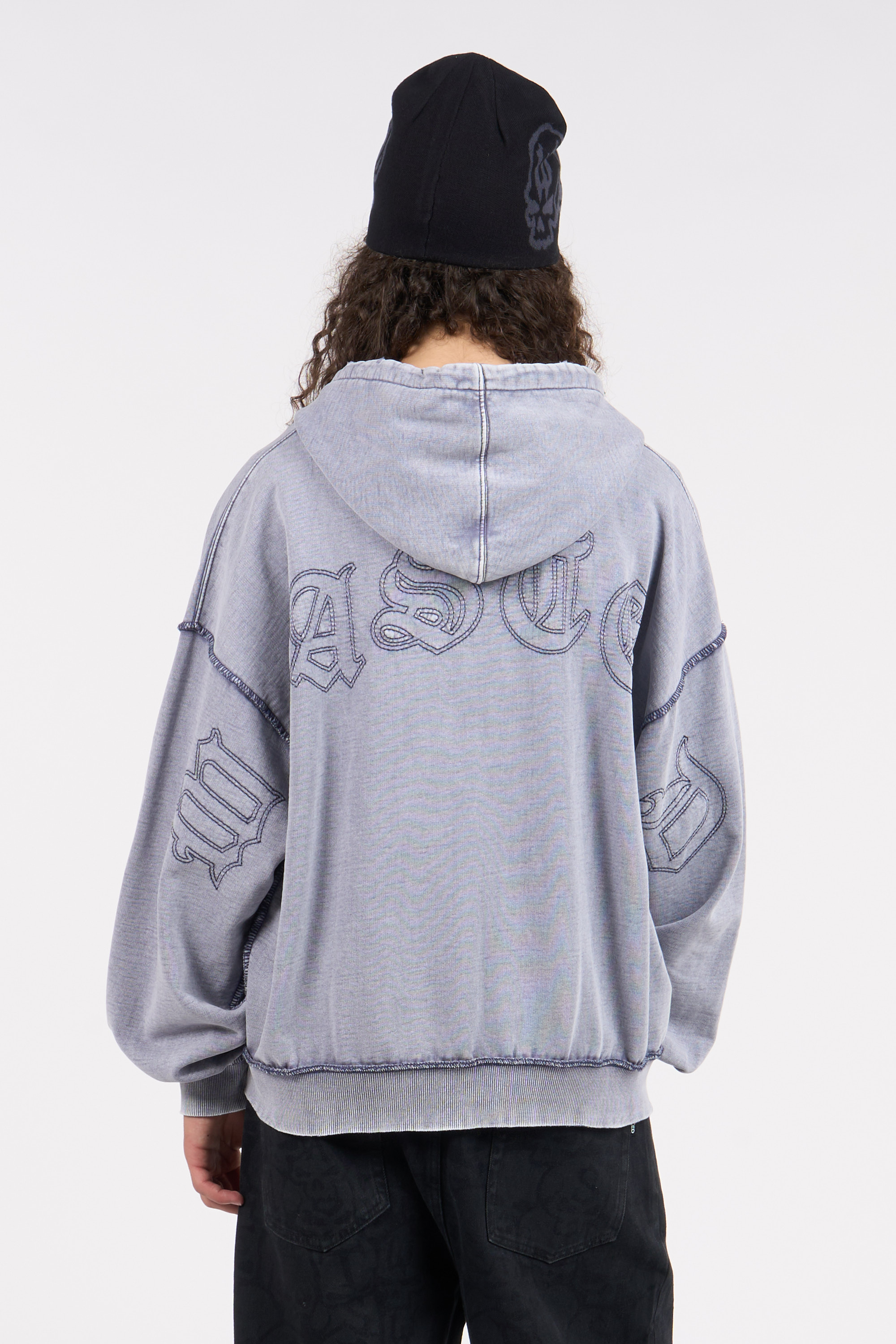Hoodie zippé Bleu