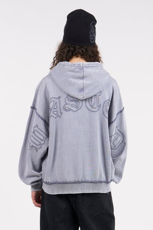 WASTED Hoodie zippé Bleu