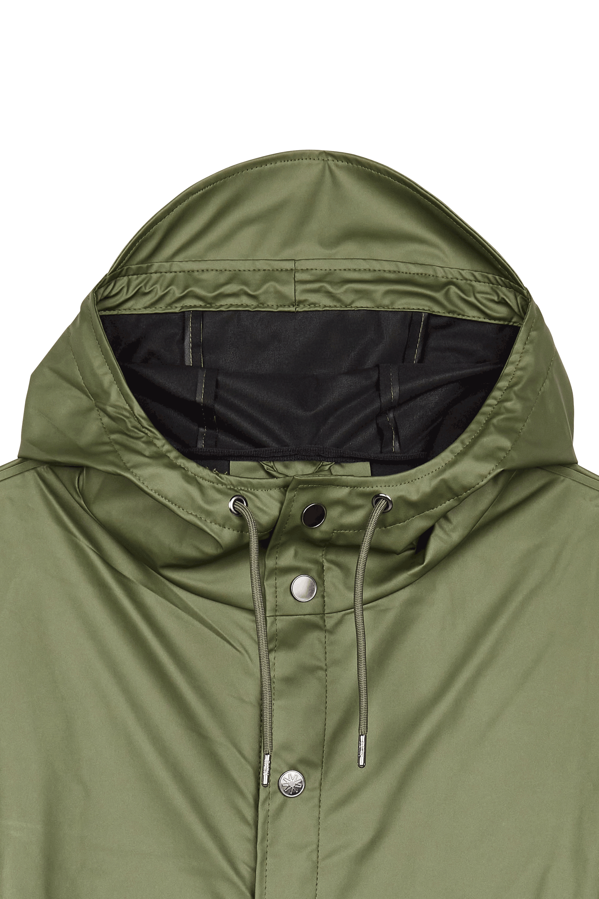 Waterproof hooded windbreaker coat Green