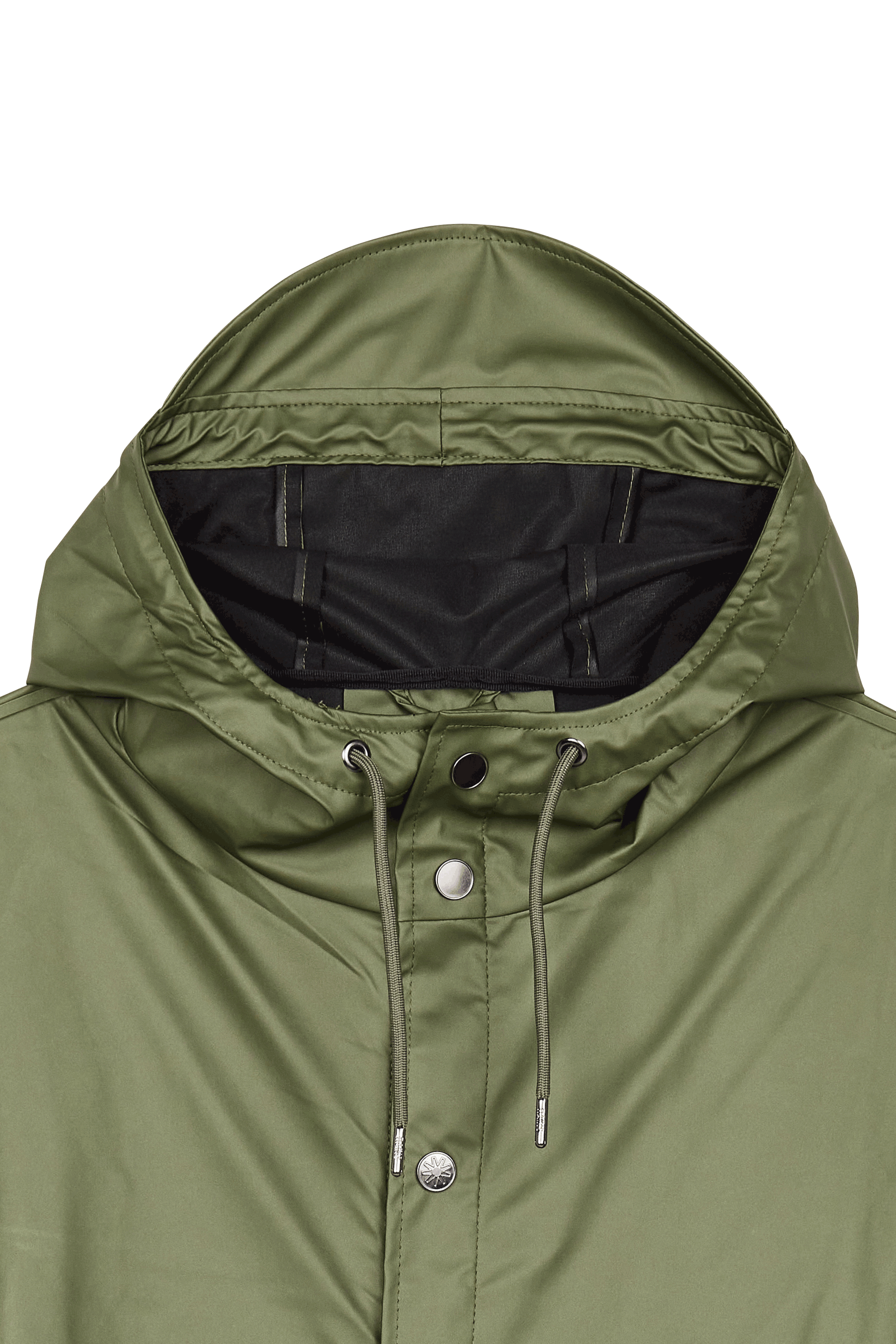 Waterproof hooded windbreaker coat Green