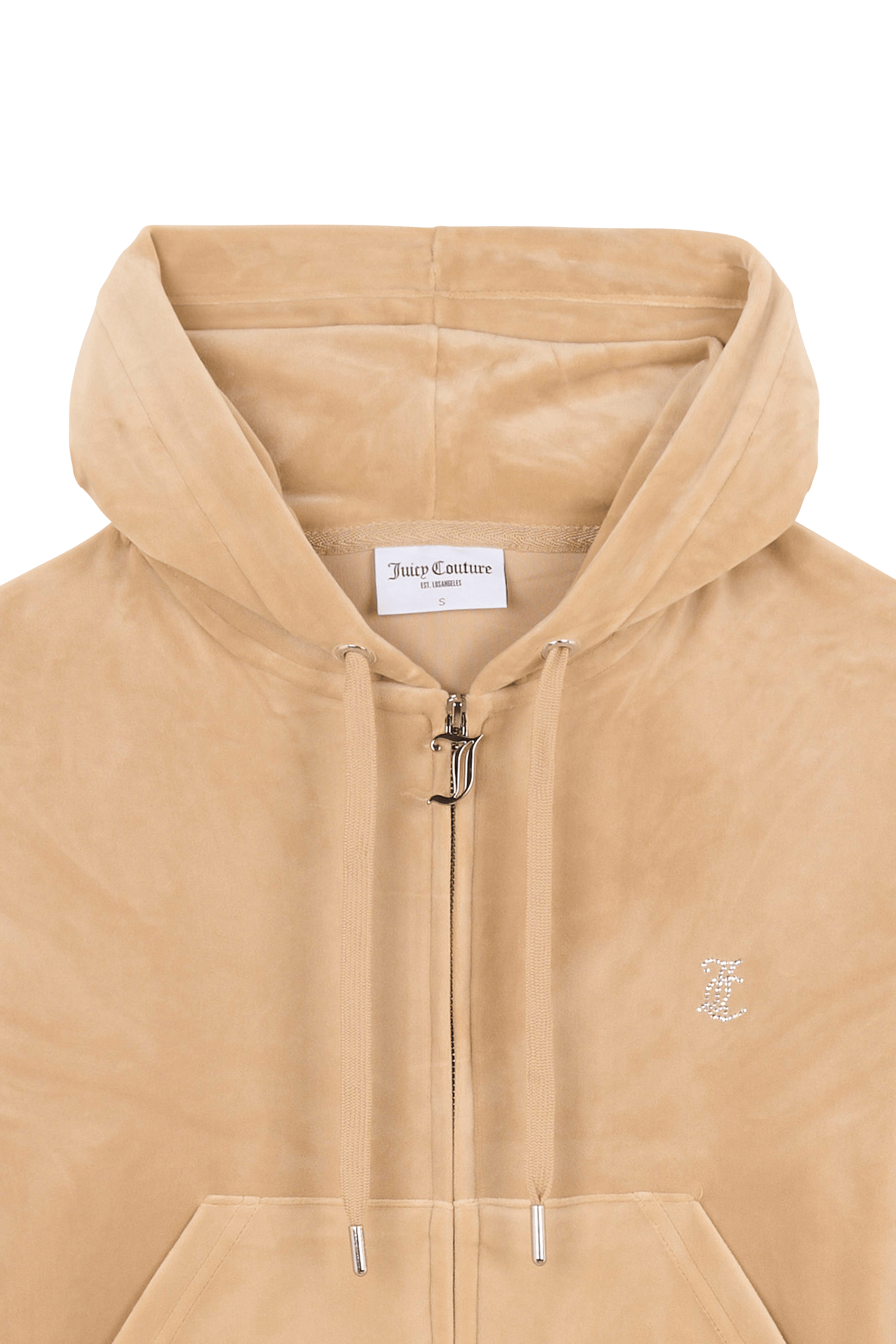 Hoodie zippé Beige
