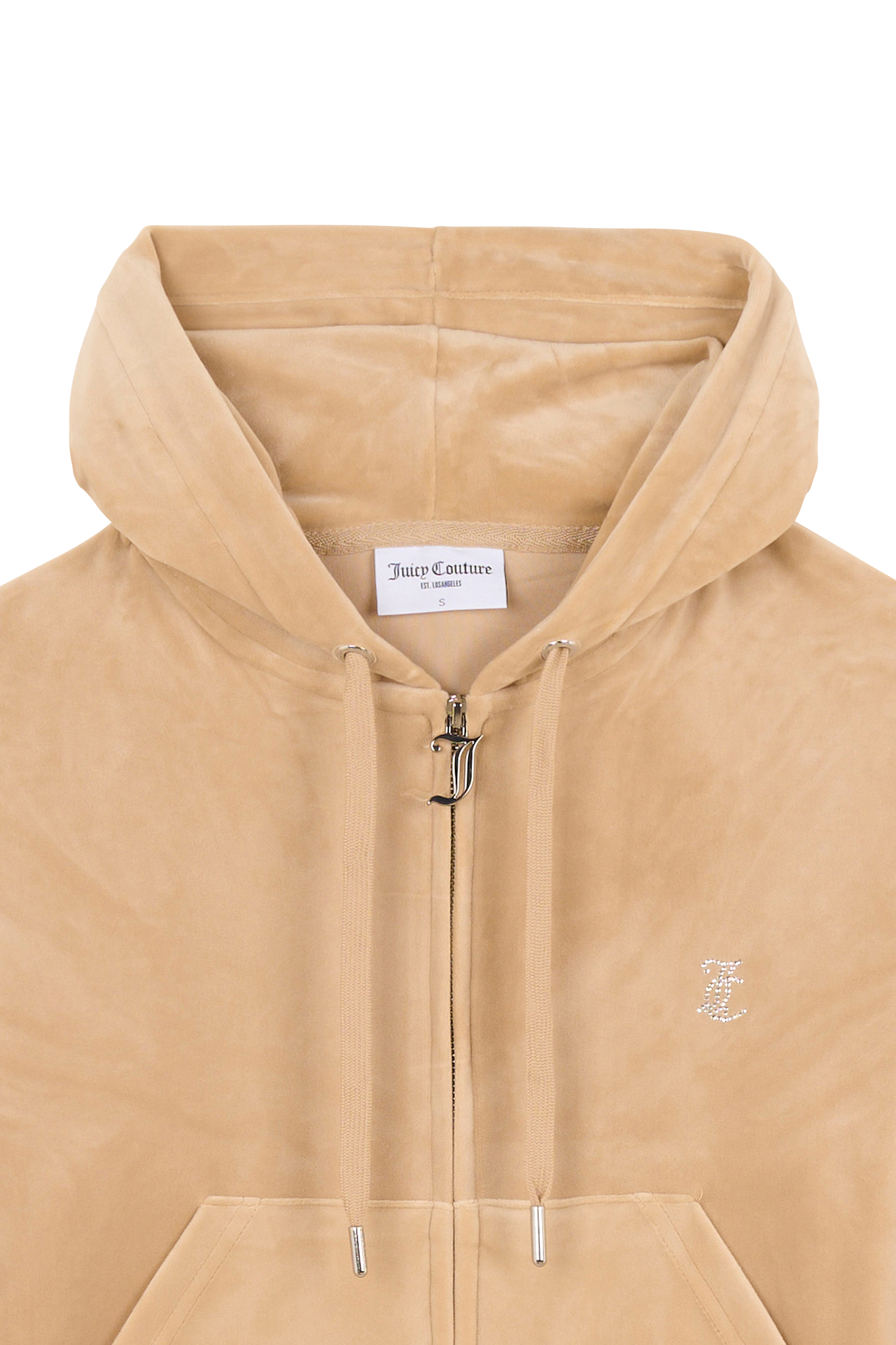 Hoodie zippé Beige