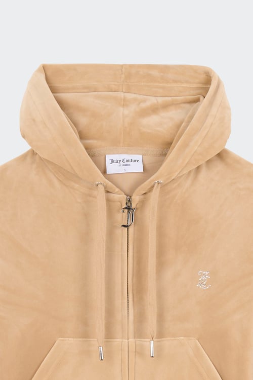 JUICY COUTURE zip-up hoodie Beige