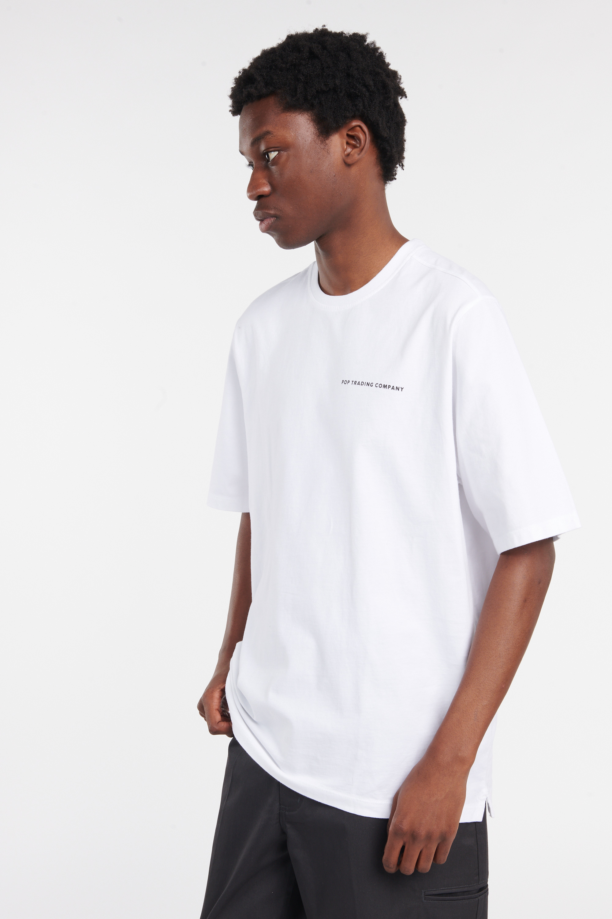 Regular-fit round-neck cotton T-shirt Grey