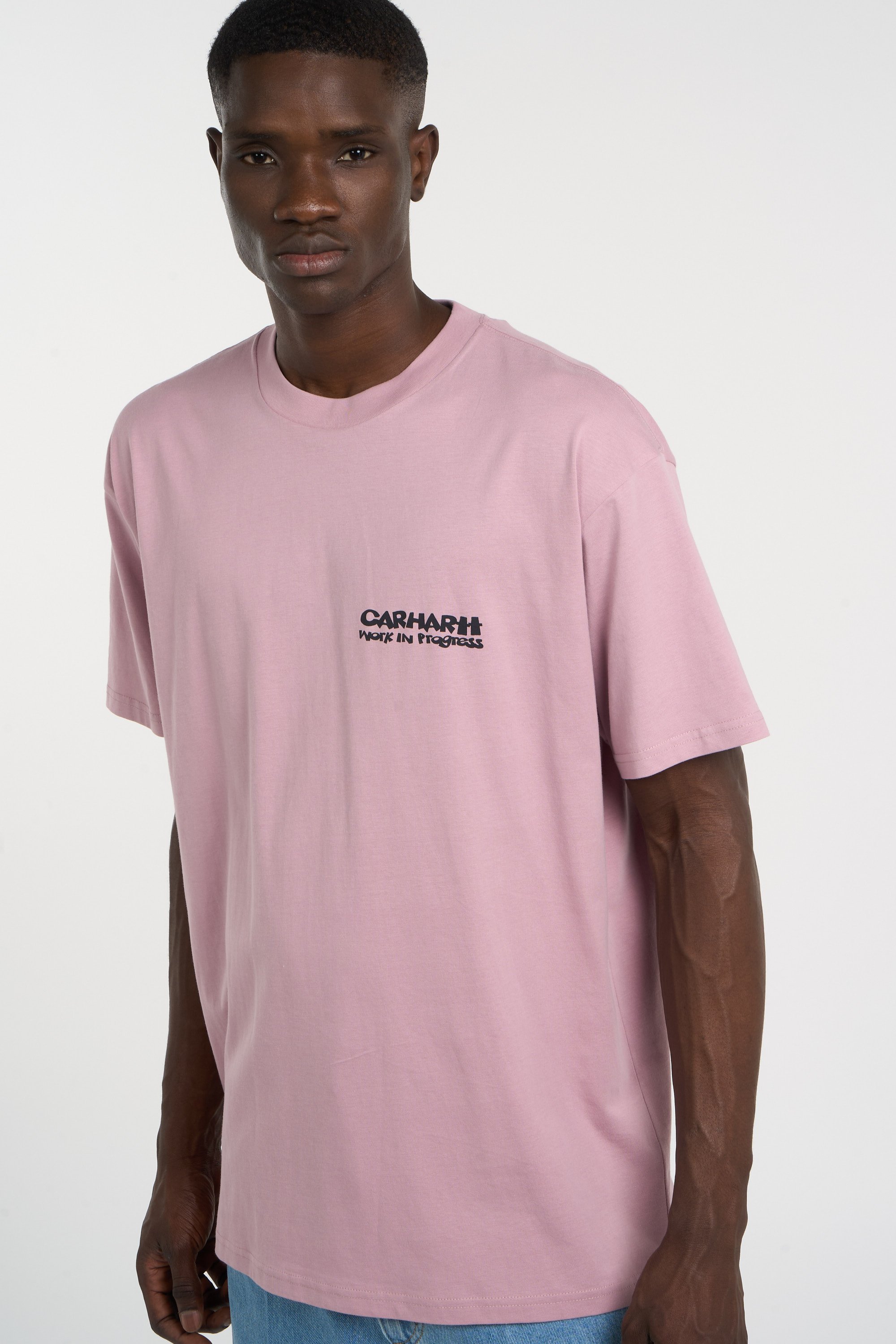Regular-fit round-neck cotton T-shirt | Pink CARHARTT WIP Men