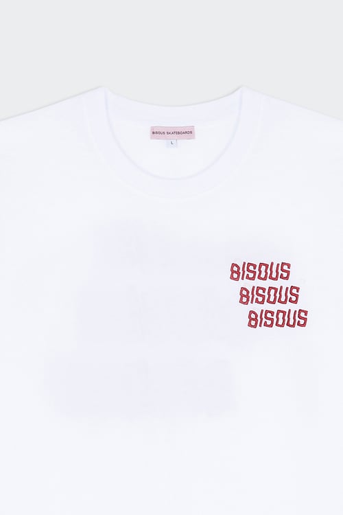 BISOUS SKATEBOARDS T-shirt Blanc