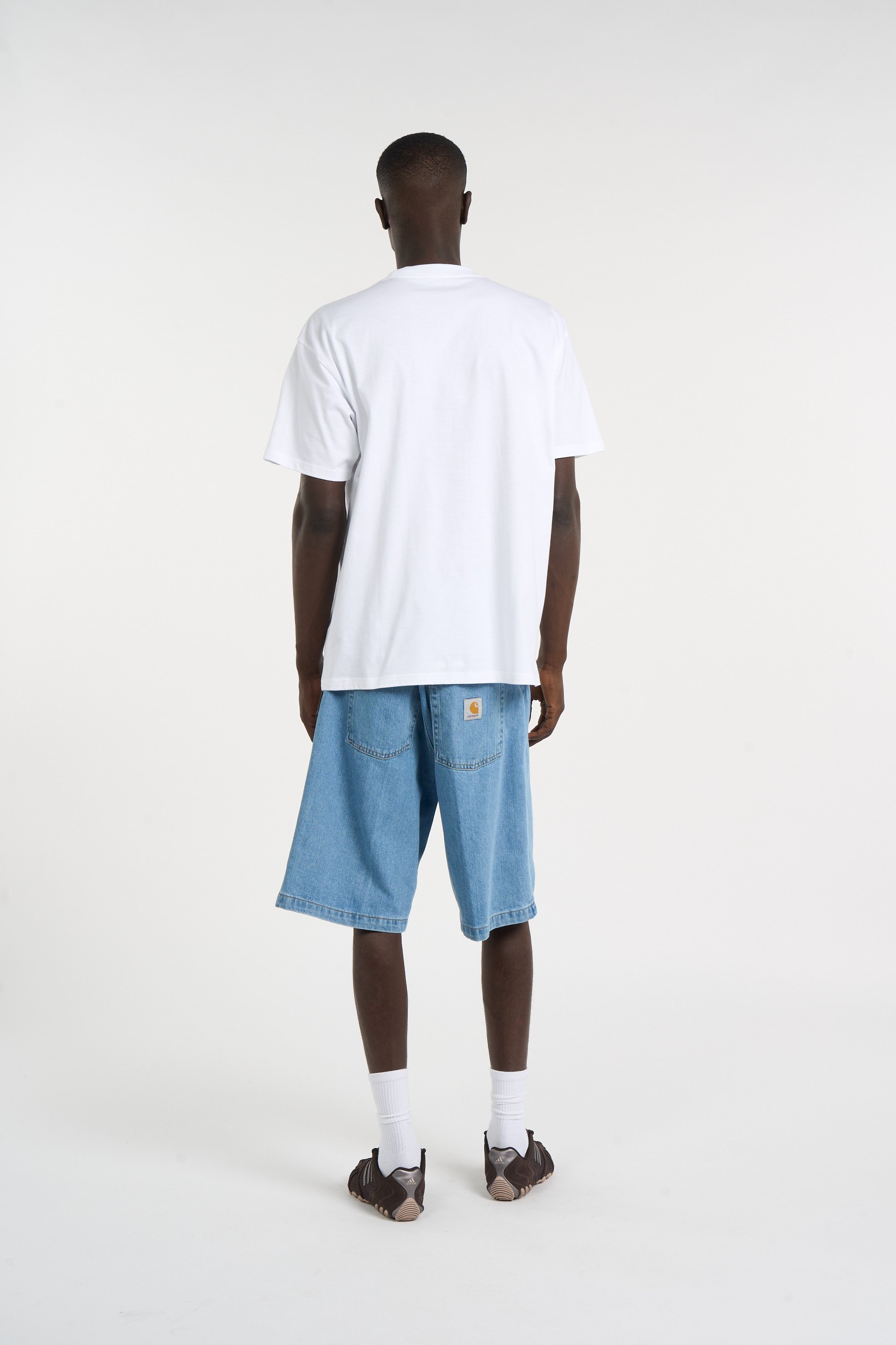 Round neck organic cotton t-shirt | White CARHARTT WIP Men