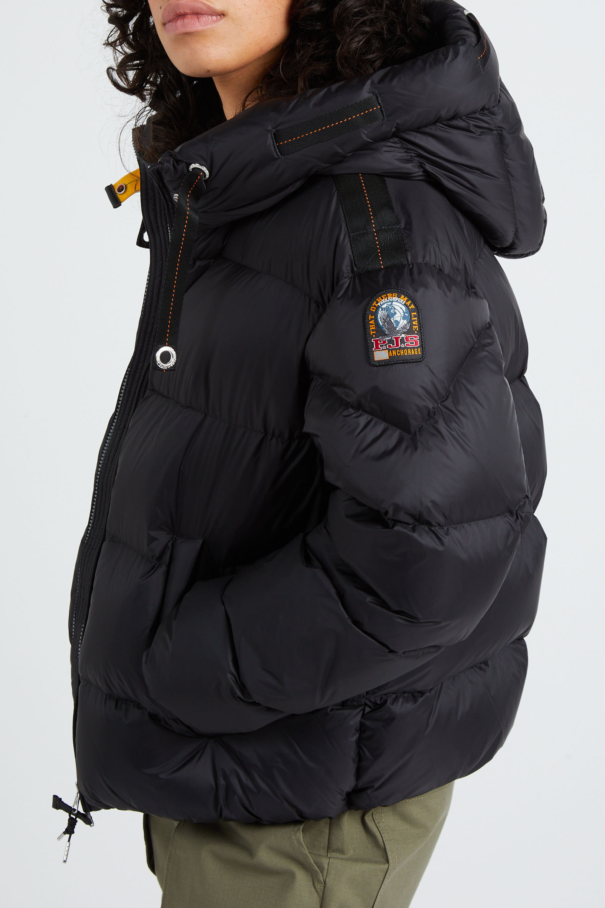 Lightweight quilted padded jacket with high neck | Black PARAJUMPERS Women