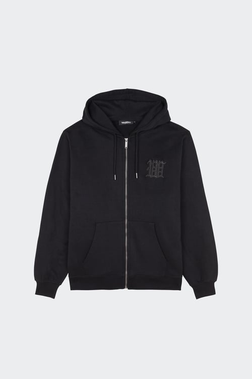 WASTED Hoodie zippé Noir