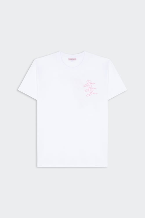 BISOUS SKATEBOARDS T-shirt Blanc