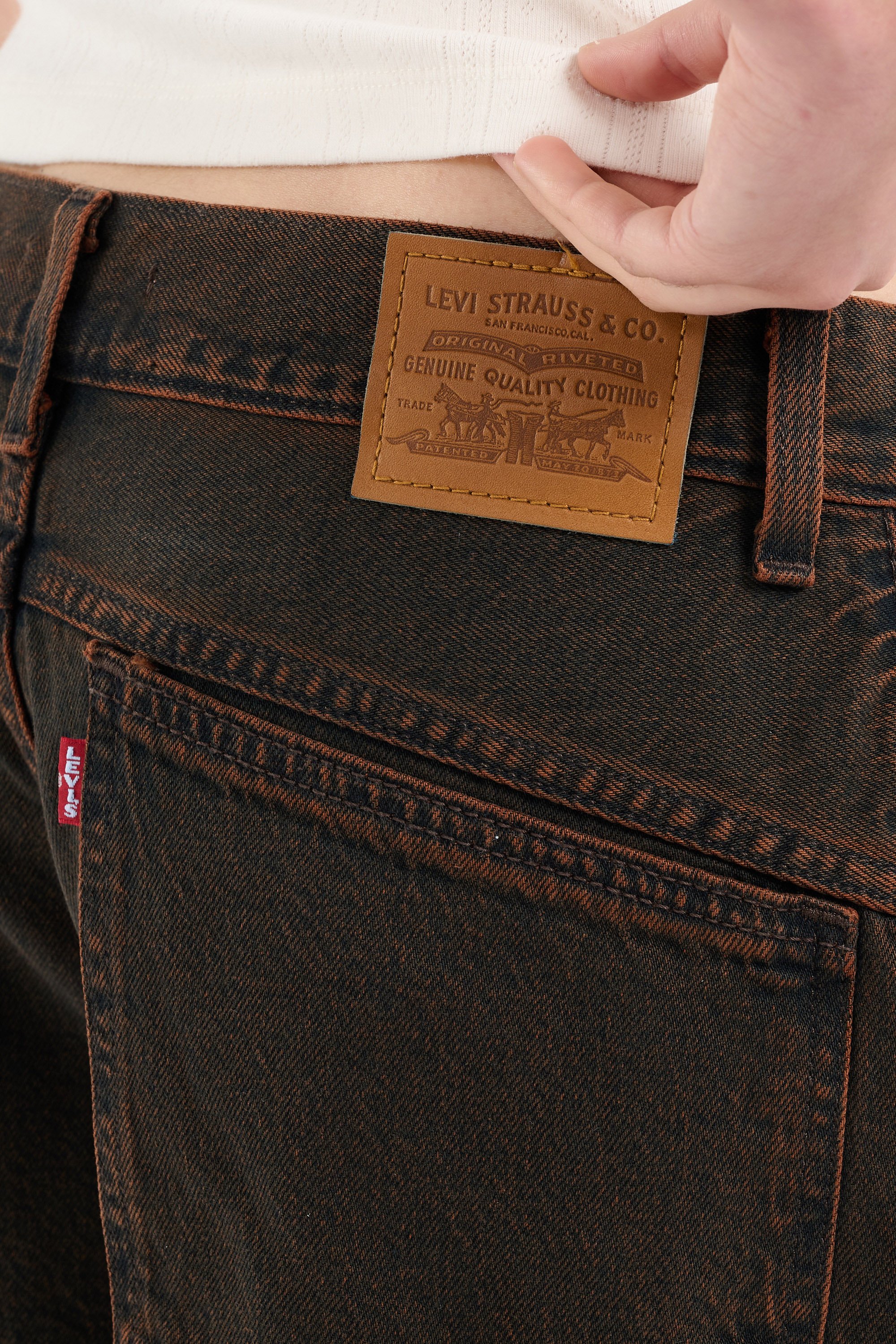 Denim shorts | Brown LEVI'S Women