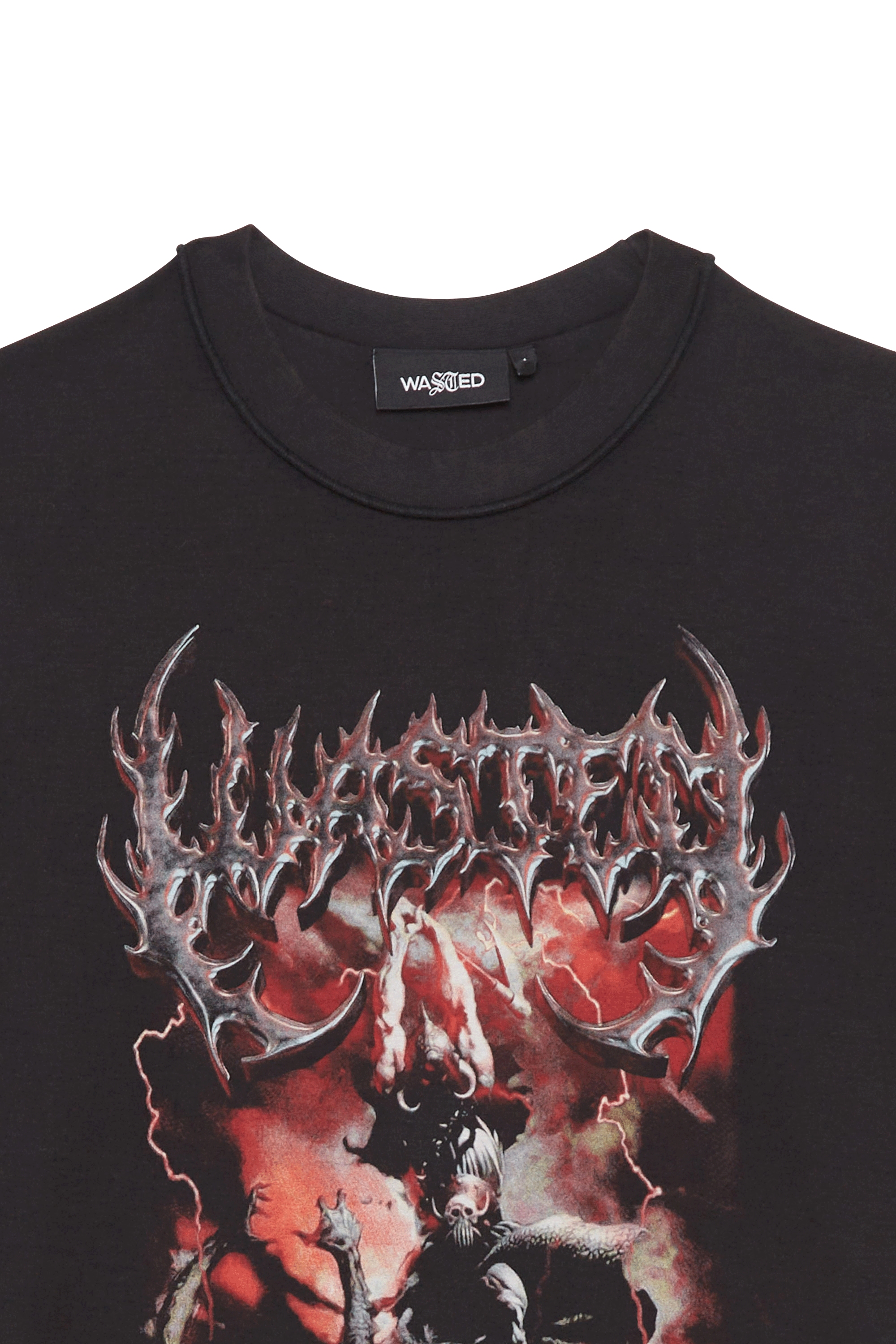 T-shirt WASTED Noir
