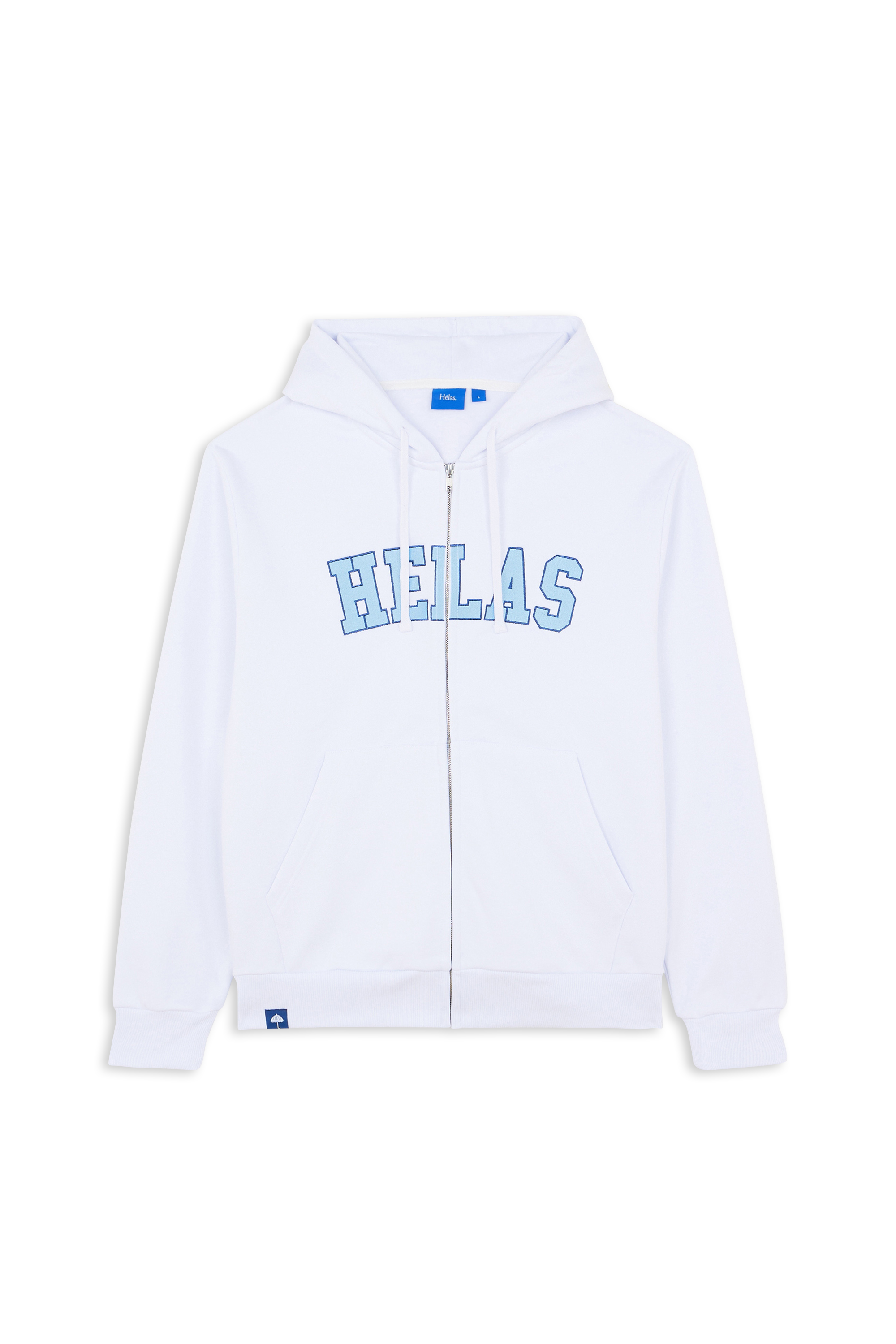 zip-up hoodie White