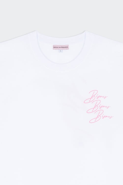 BISOUS SKATEBOARDS T-shirt Blanc