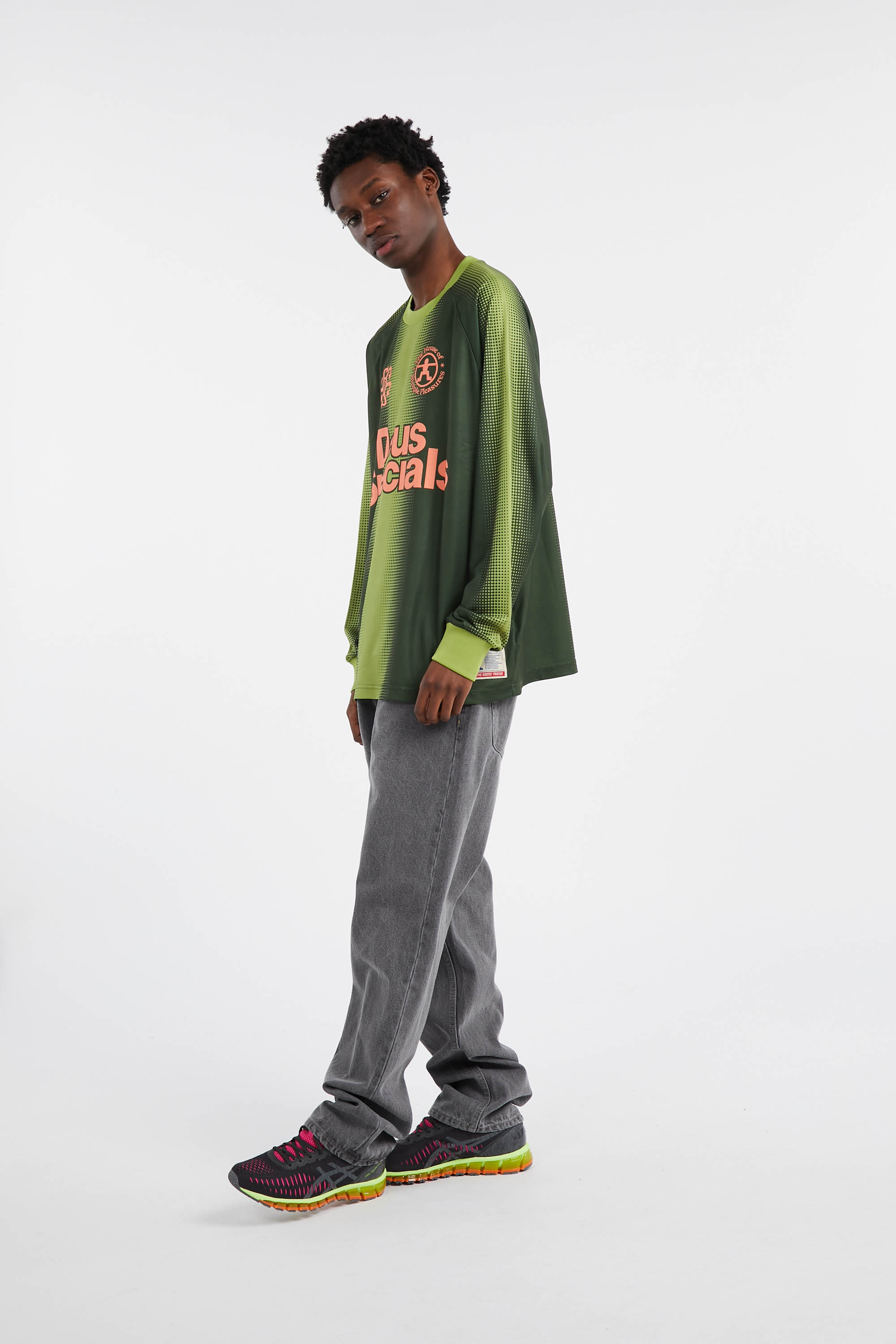 Regular-fit round-neck cotton T-shirt Green