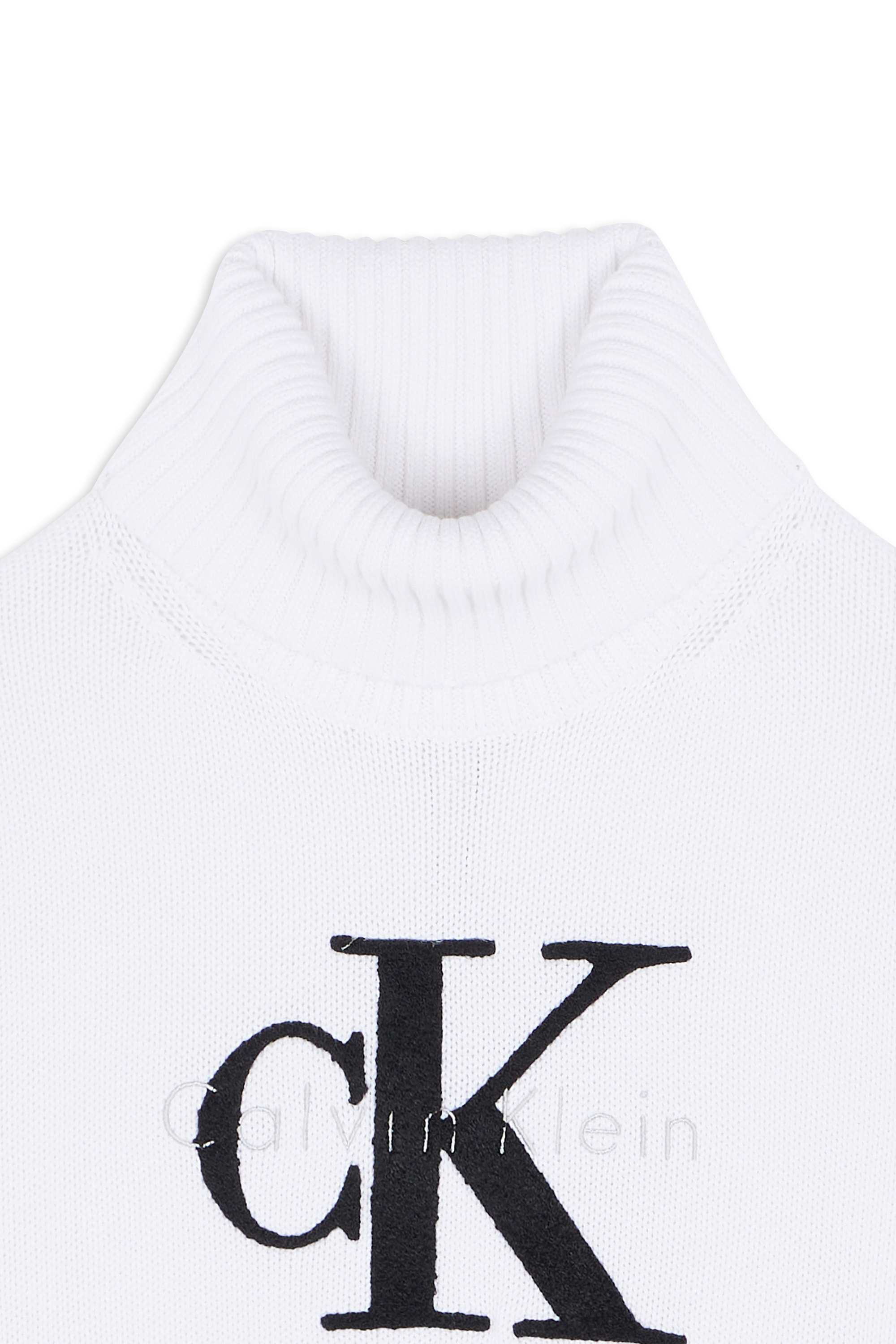 Pull col roulé Blanc