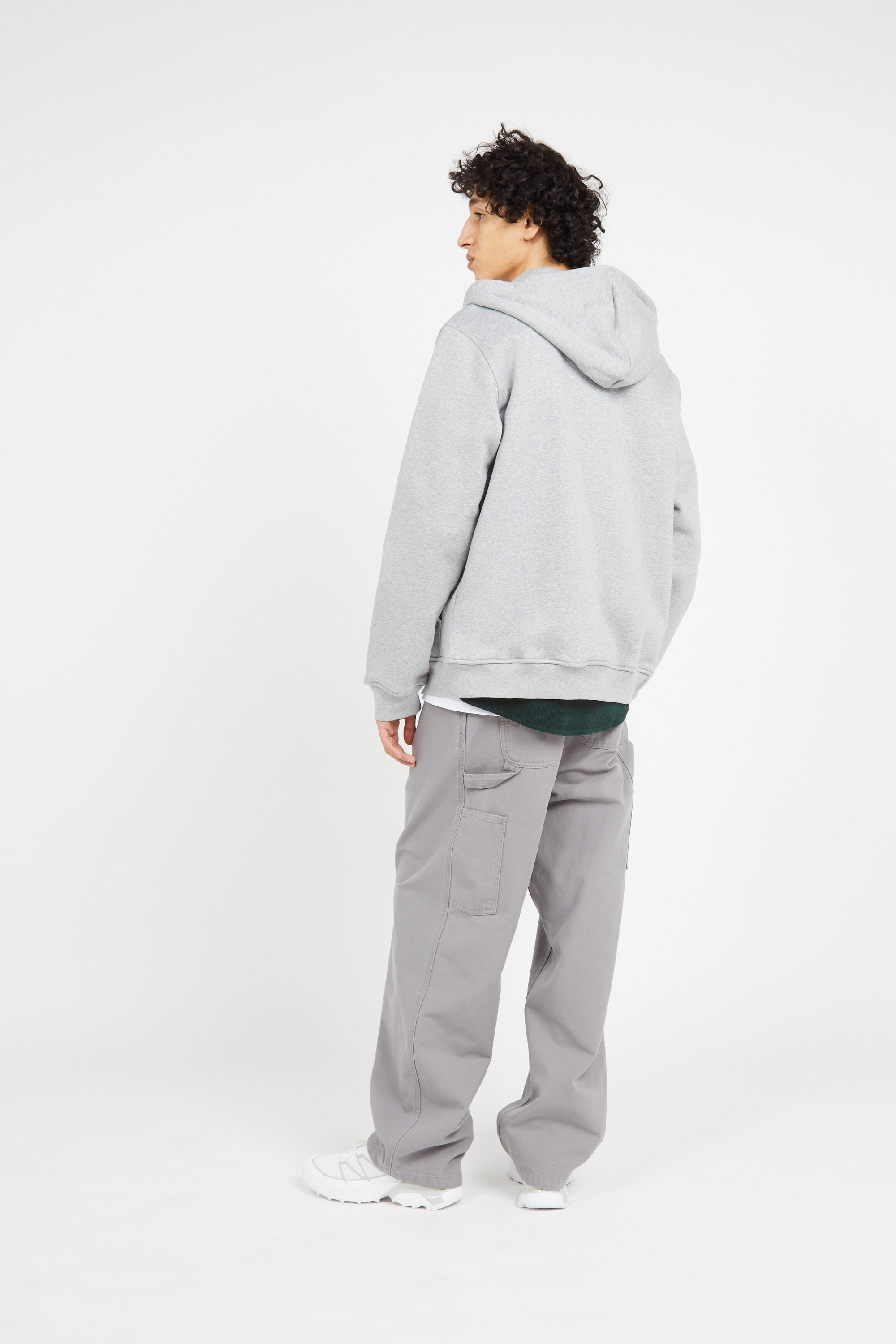 Hoodie zippé Gris