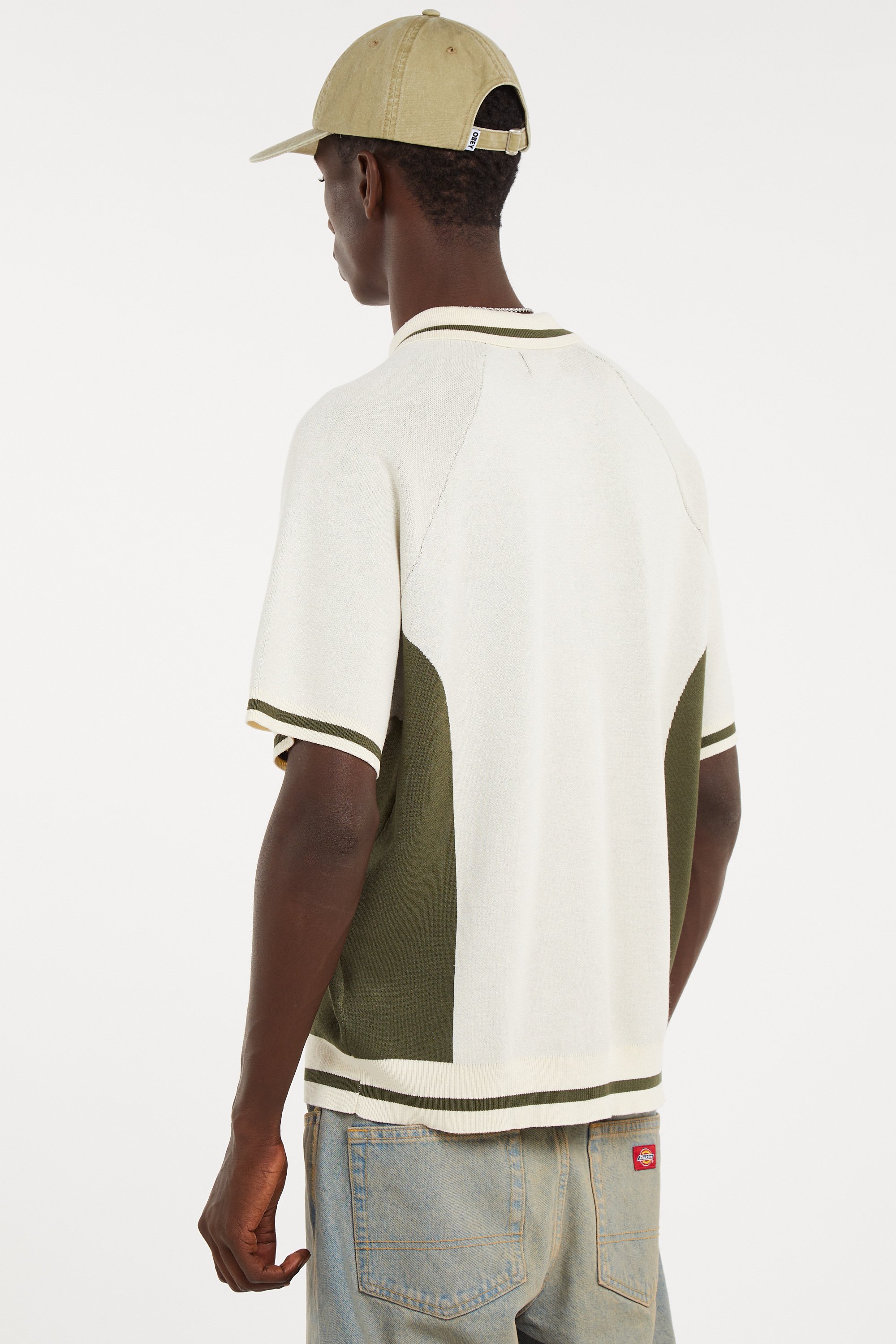 Regular-fit round-neck cotton T-shirt | Beige OBEY Men