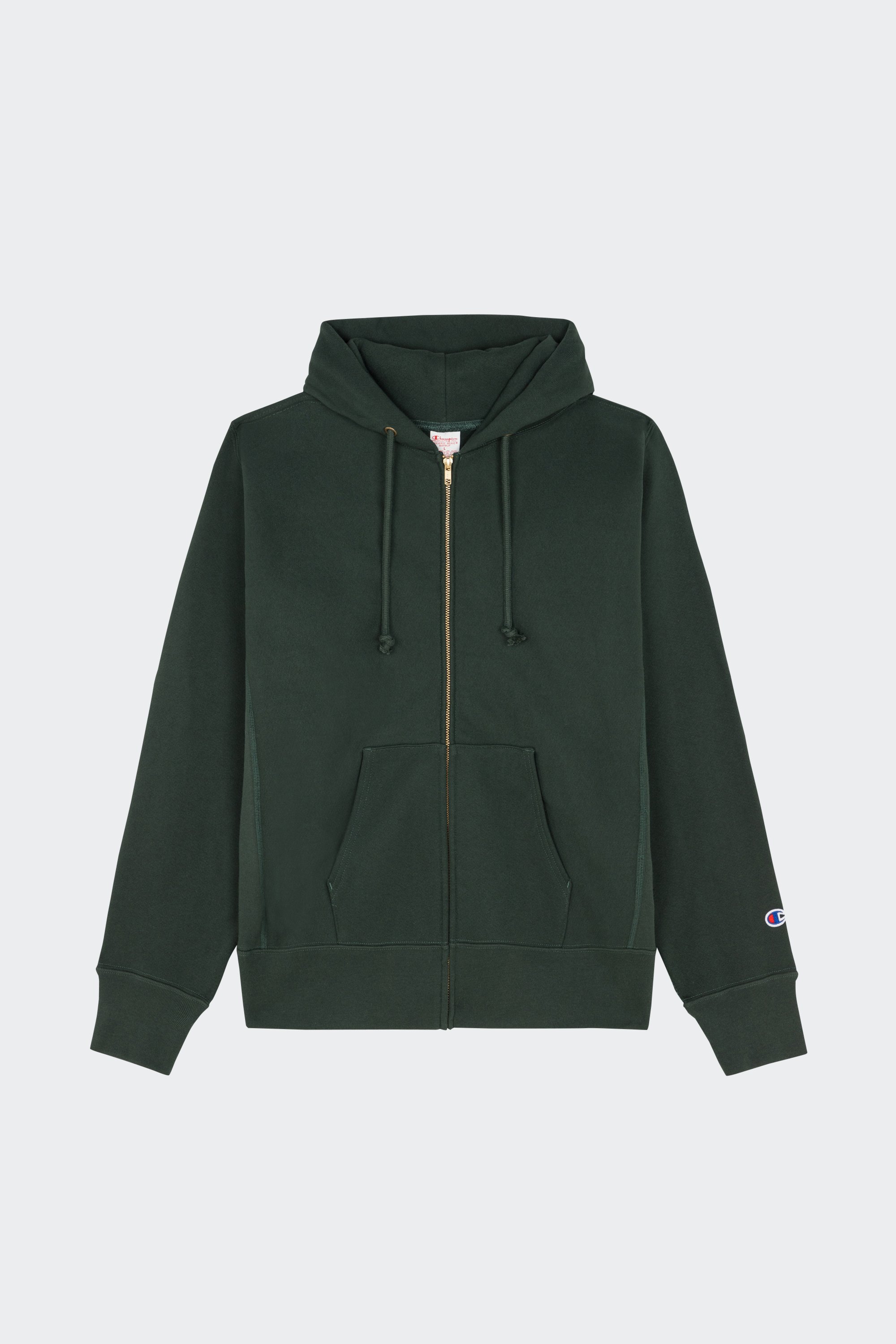 zip-up hoodie | Green by CHAMPION zip-up hoodie Green