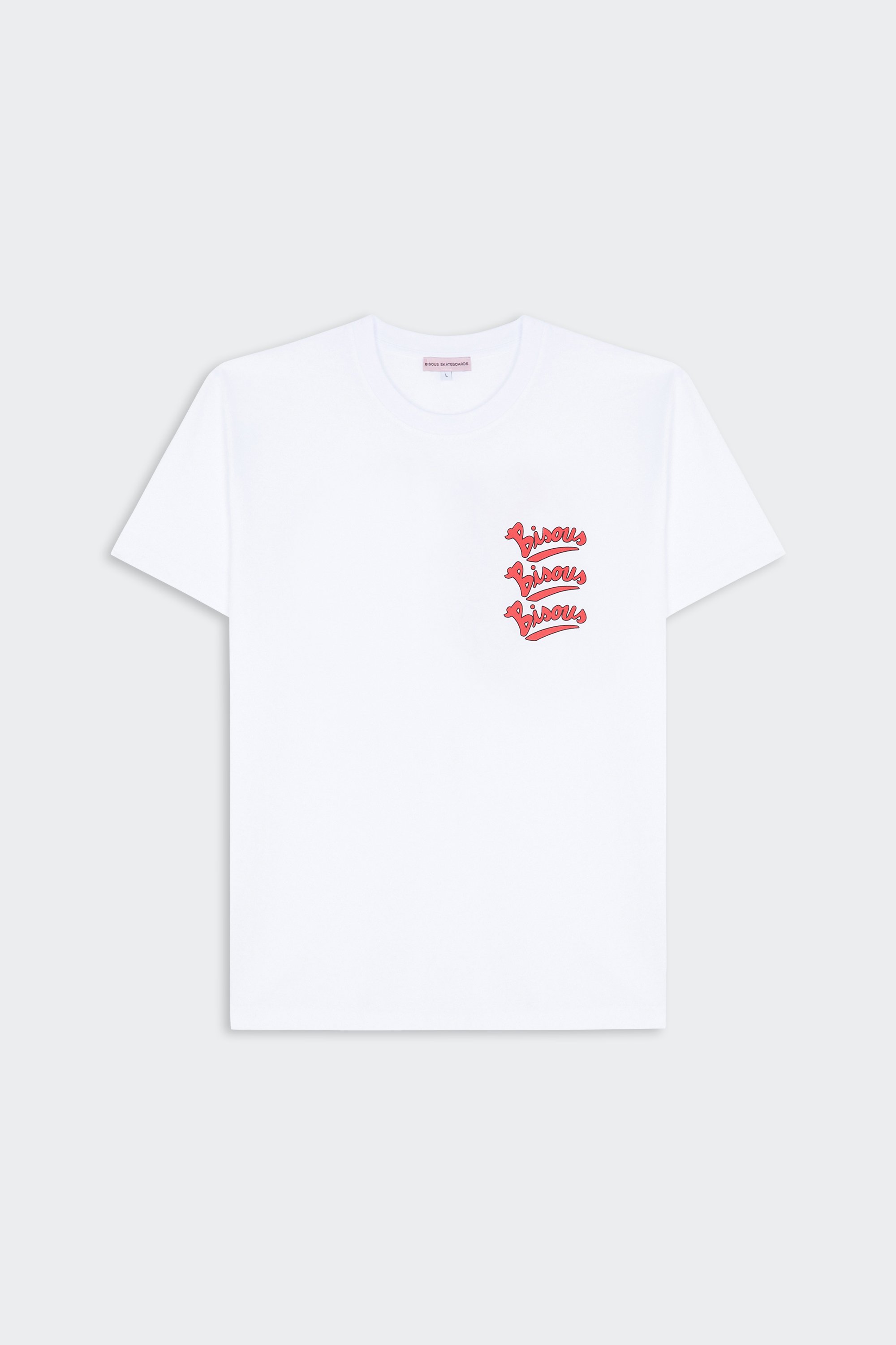 T-shirt | Blanc by BISOUS SKATEBOARDS T-shirt Blanc