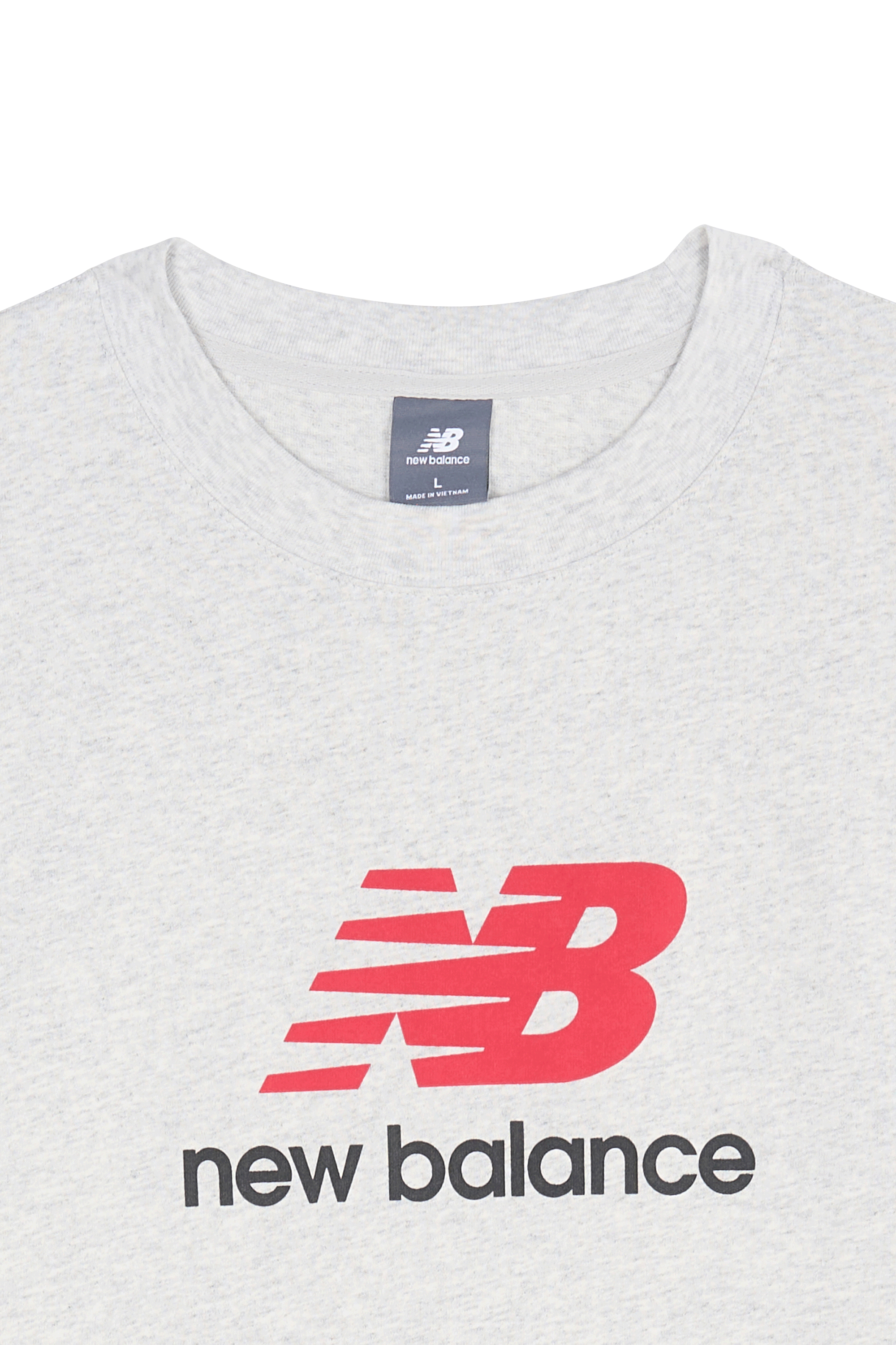 Round-neck cotton T-shirt | Grey NEW BALANCE Men