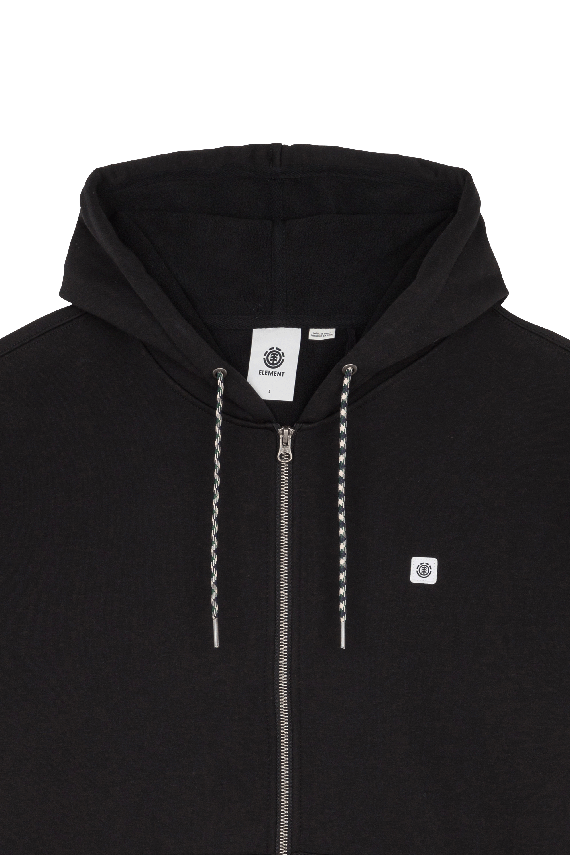 Hoodie zippé ELEMENT Noir