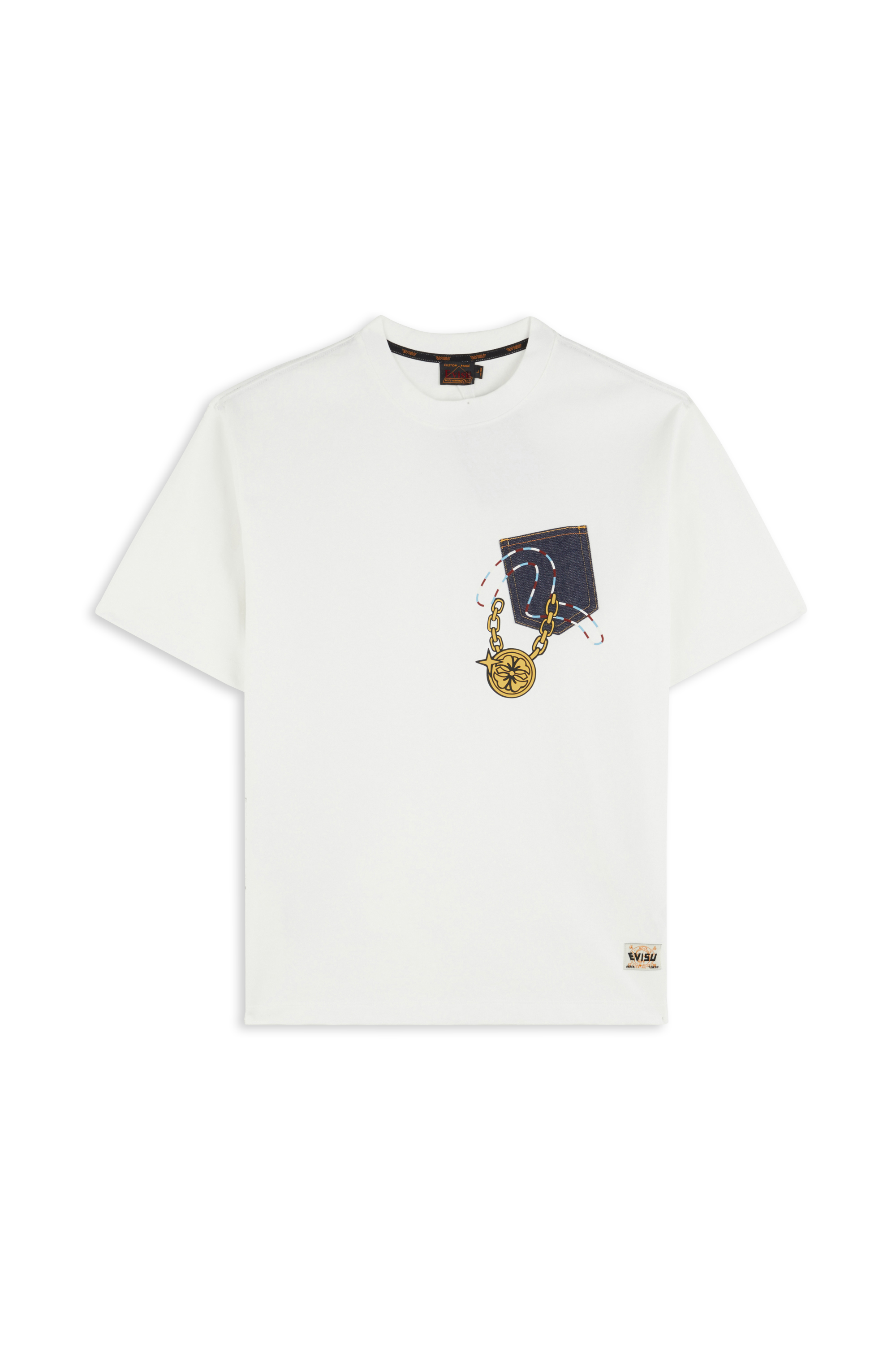 Regular-fit round-neck cotton T-shirt White