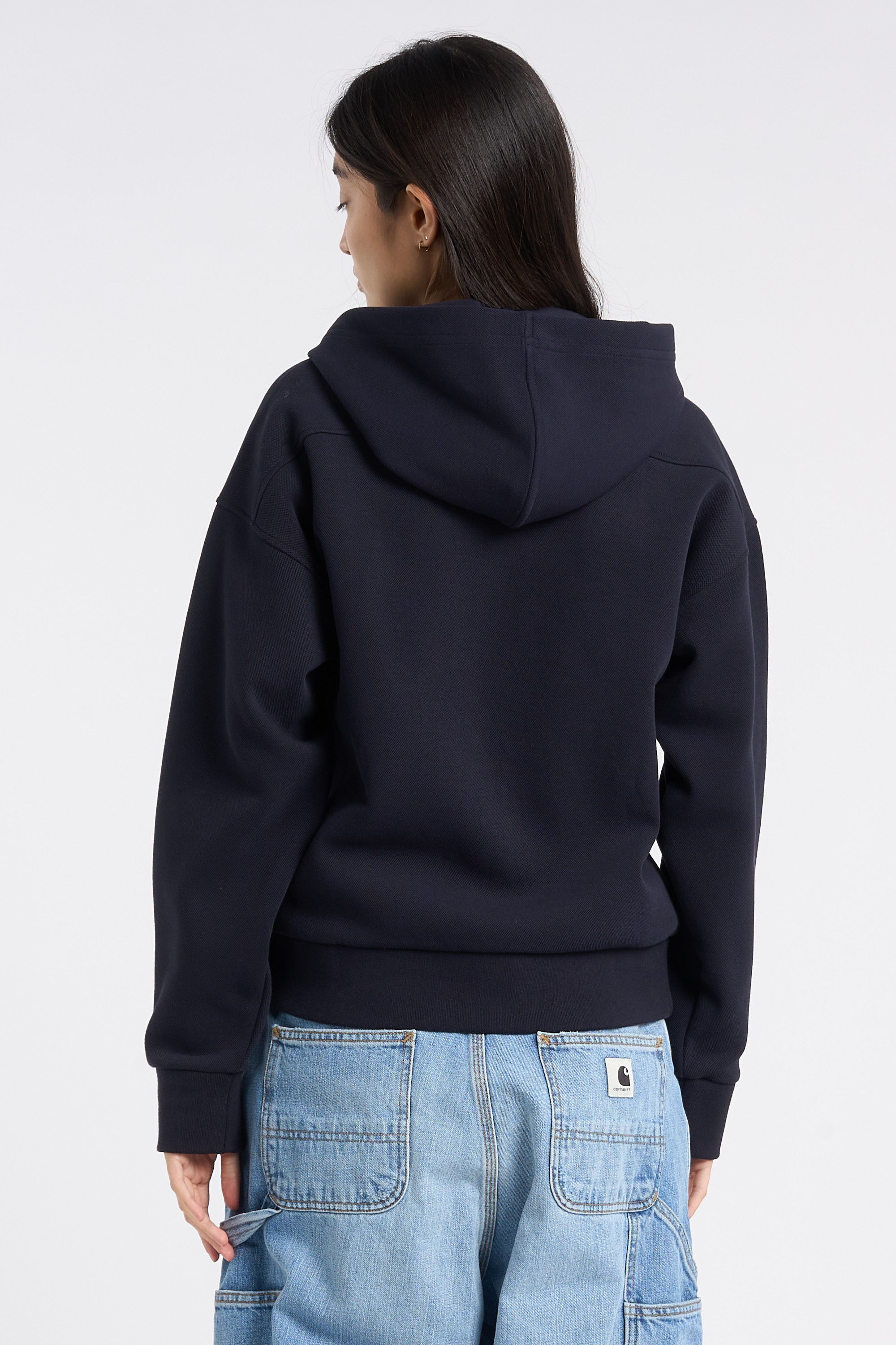 Hoodie zippé Bleu